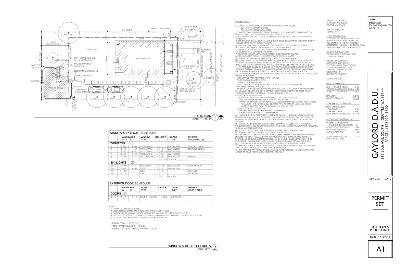 Site plan for 319 30th Ave S