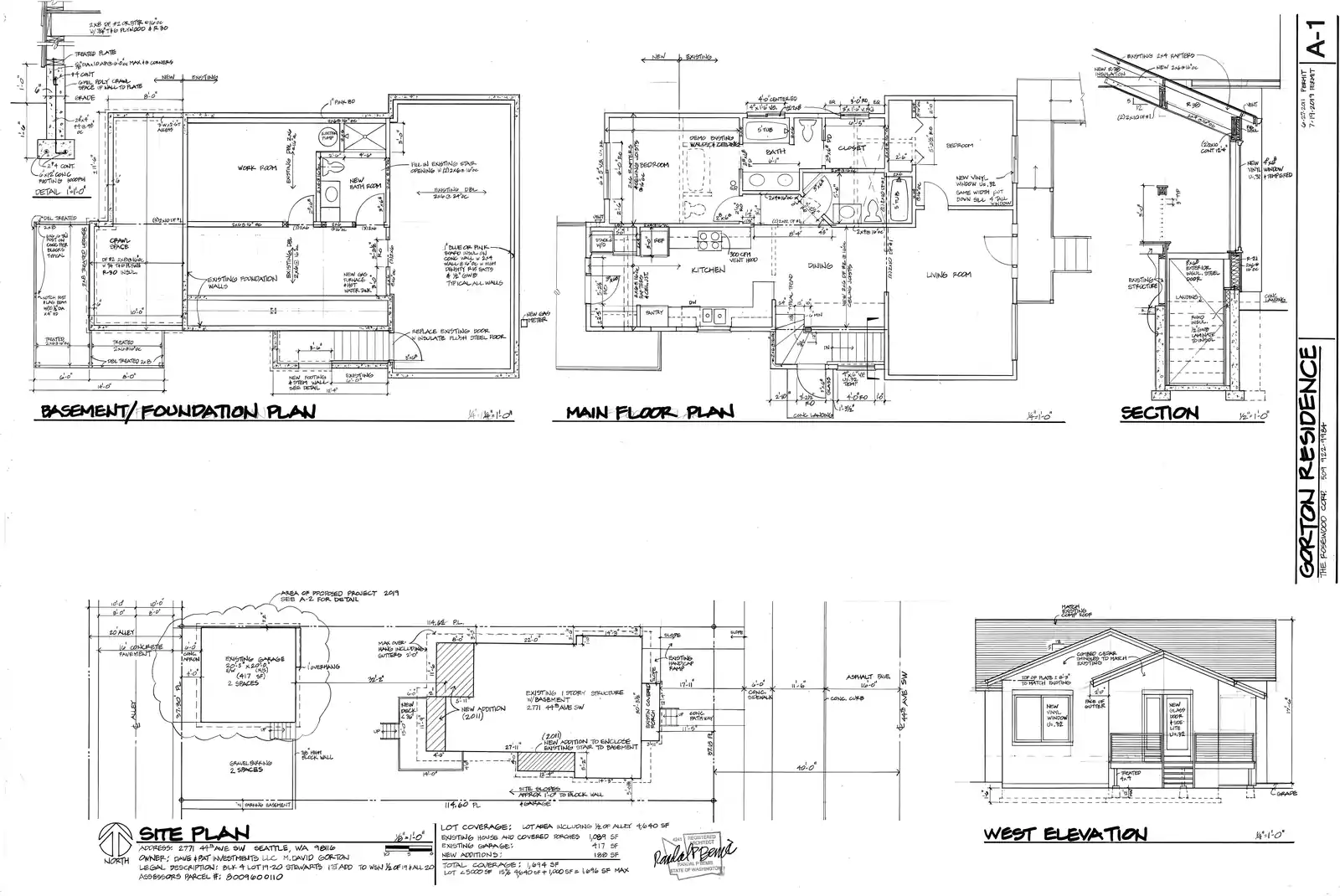 Site plan for 2771 44th Ave SW