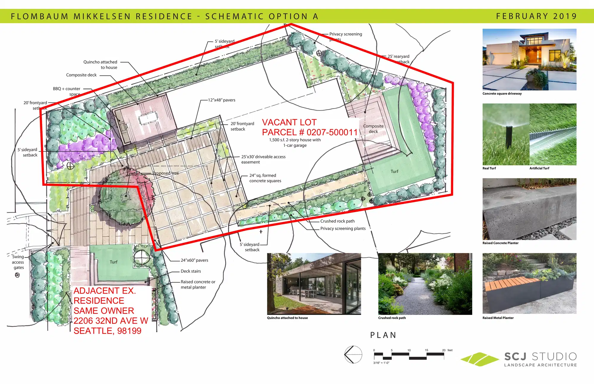 Site plan for 2208 32nd Ave W