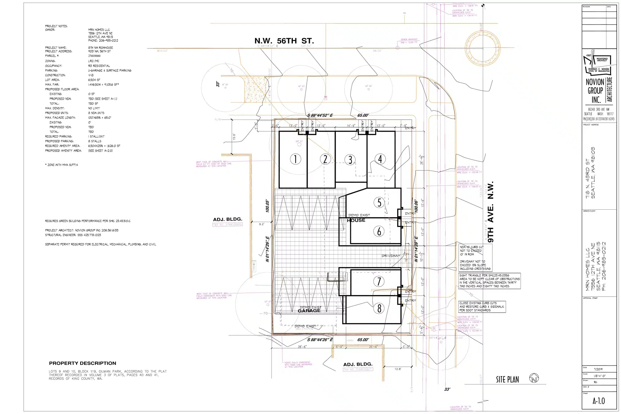 Site plan for 903 NW 56th St