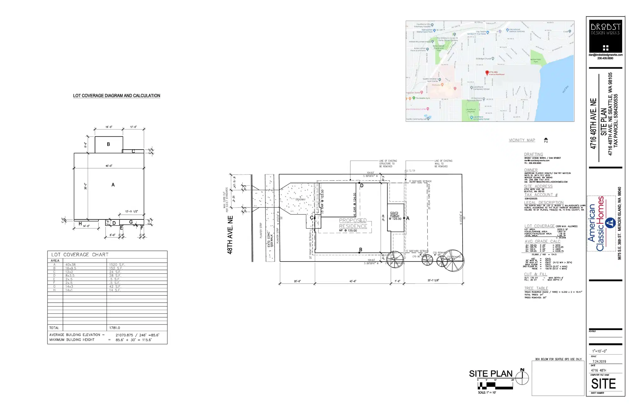 Site plan for 4716 48th Ave NE