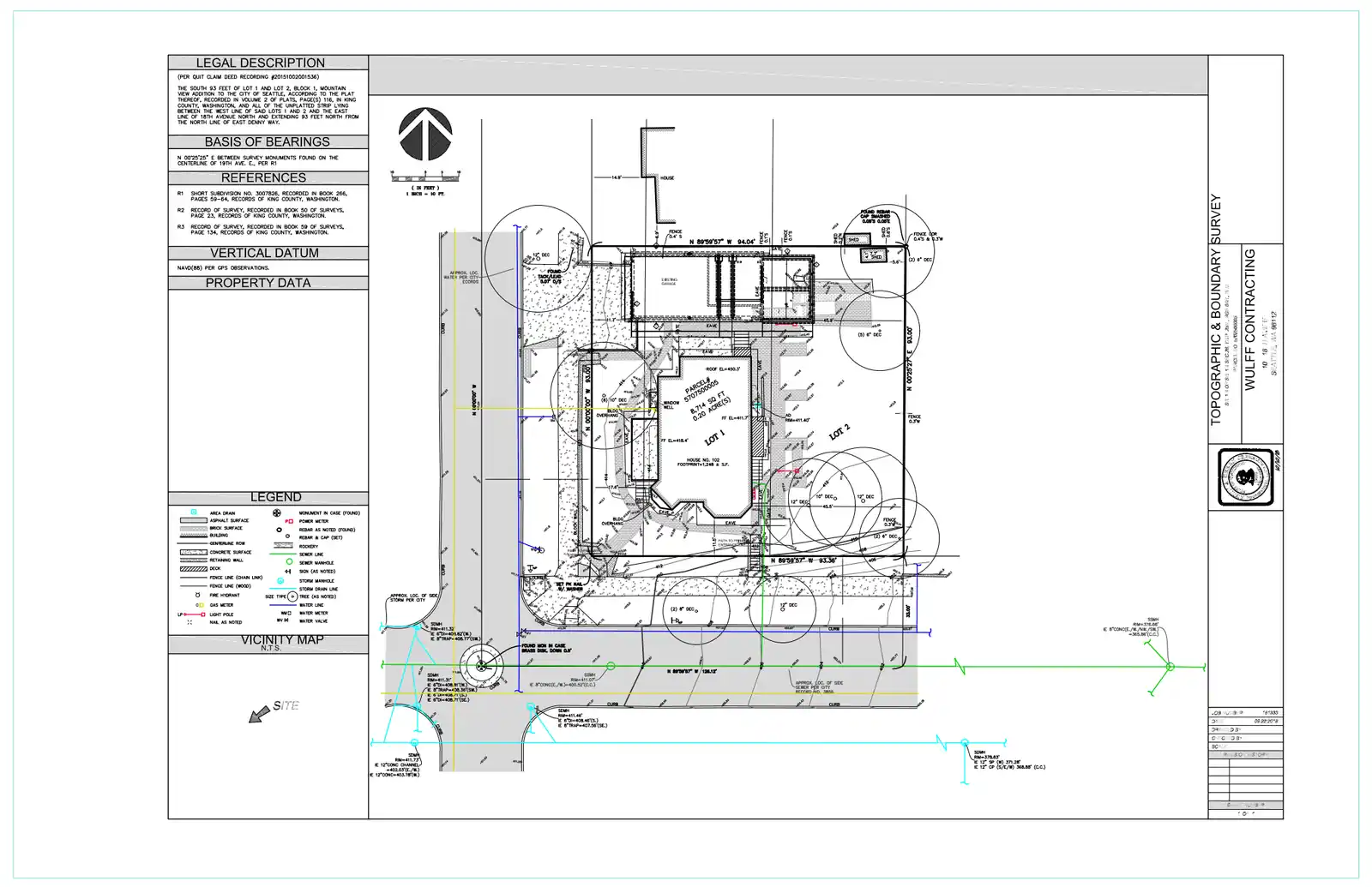 Site plan for 106 18th Ave E