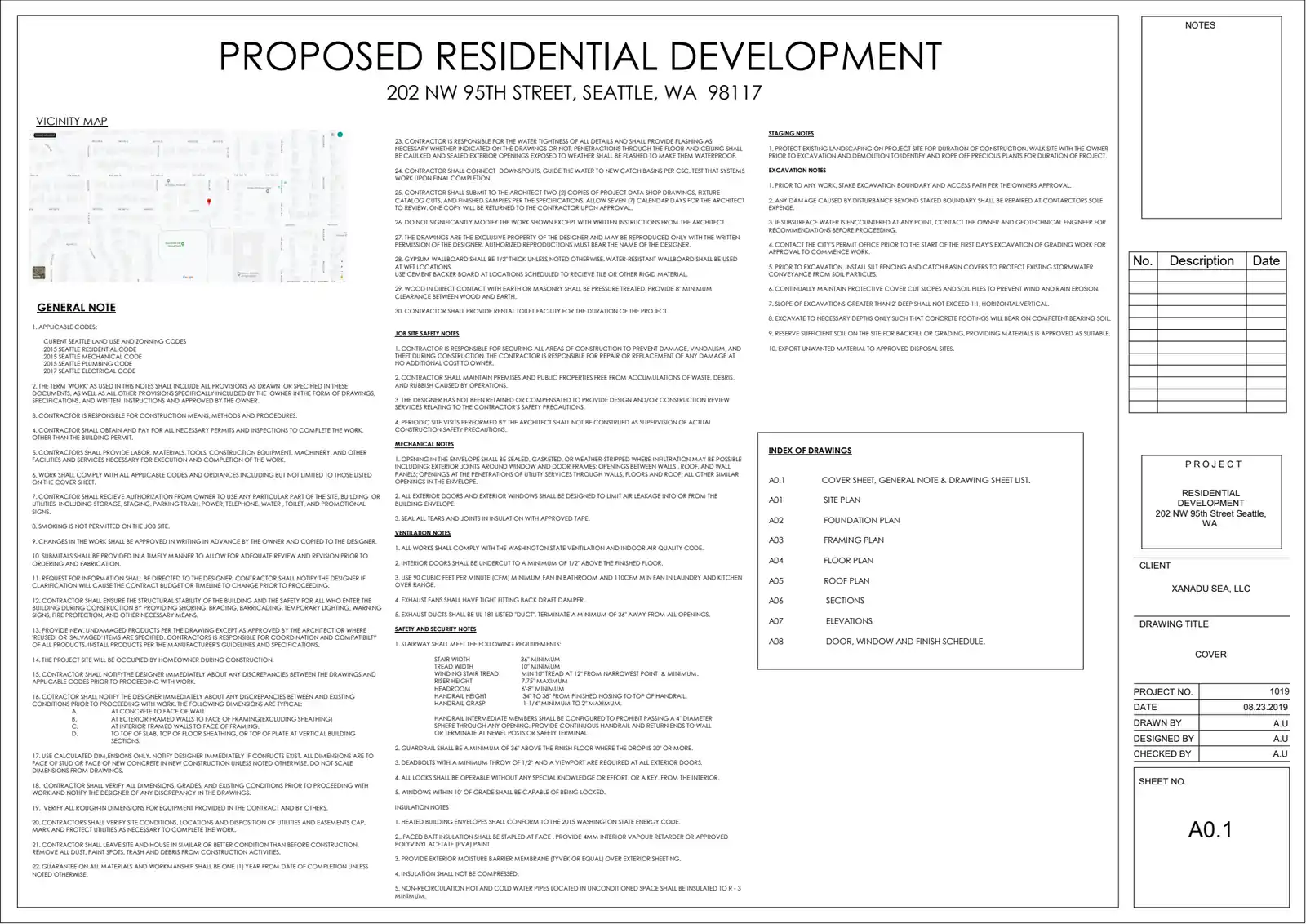 Site plan for 202 NW 95th St