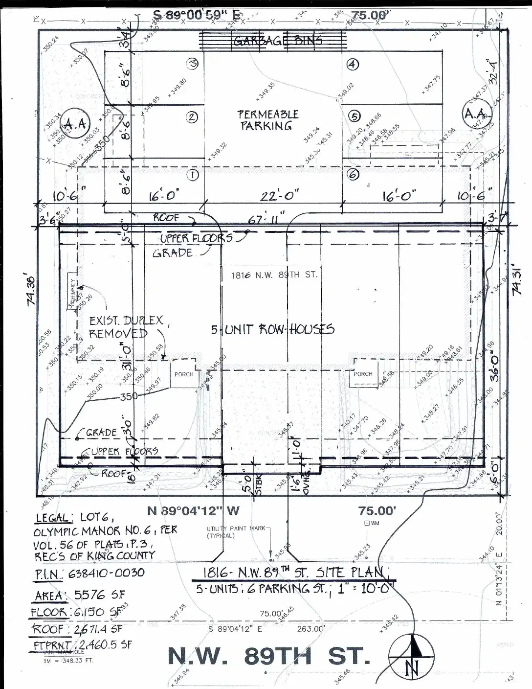 Site plan for 1818 NW 89th St