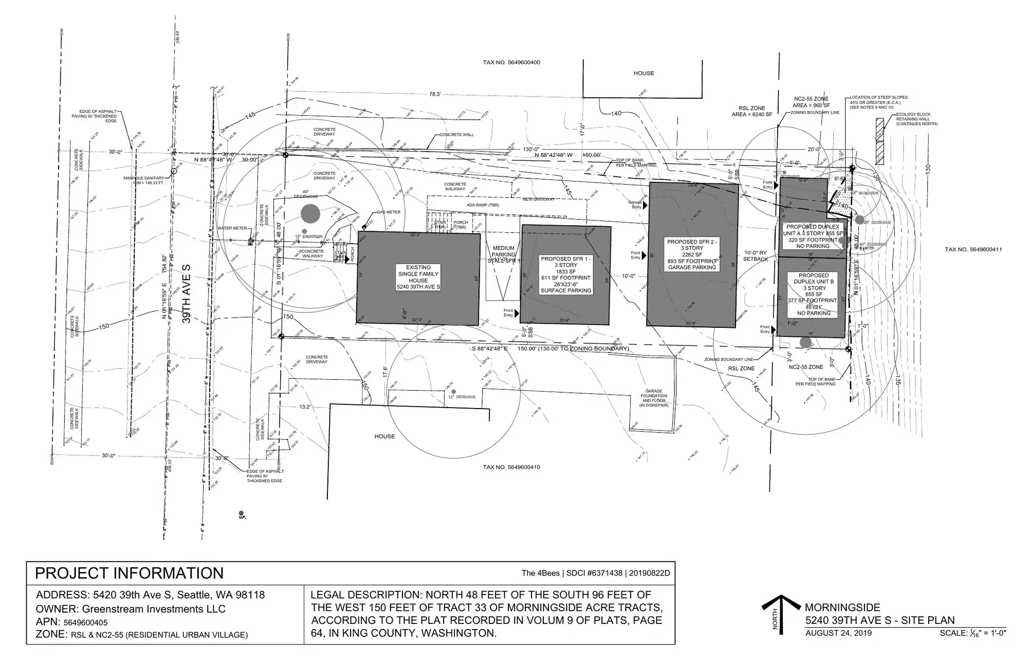 Site plan for 5236 39th Ave S