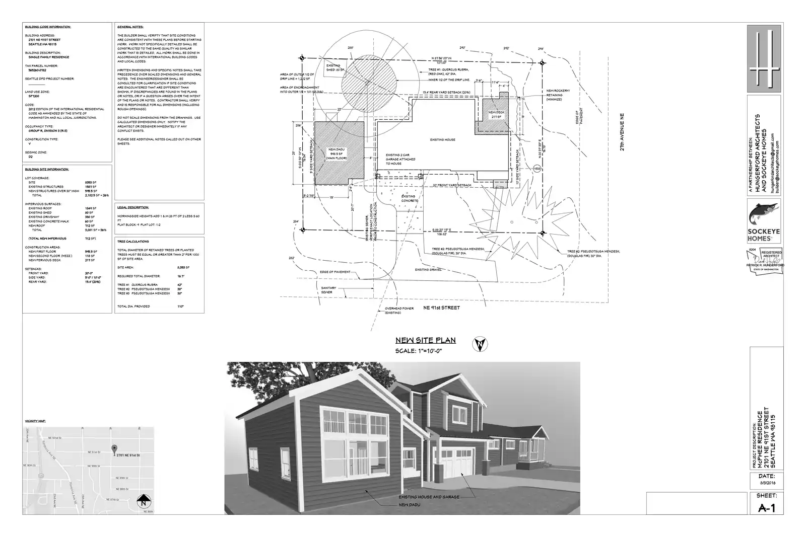 Site plan for 2701 NE 91st St