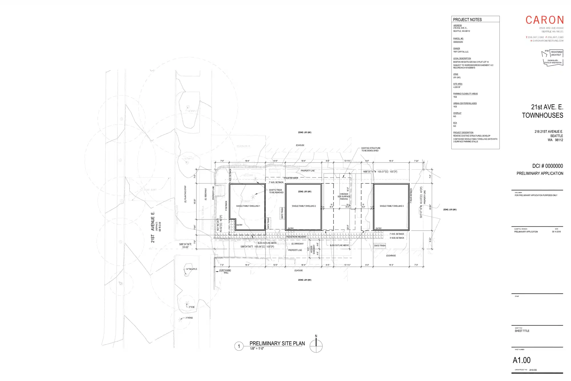 Site plan for 220 21st Ave E