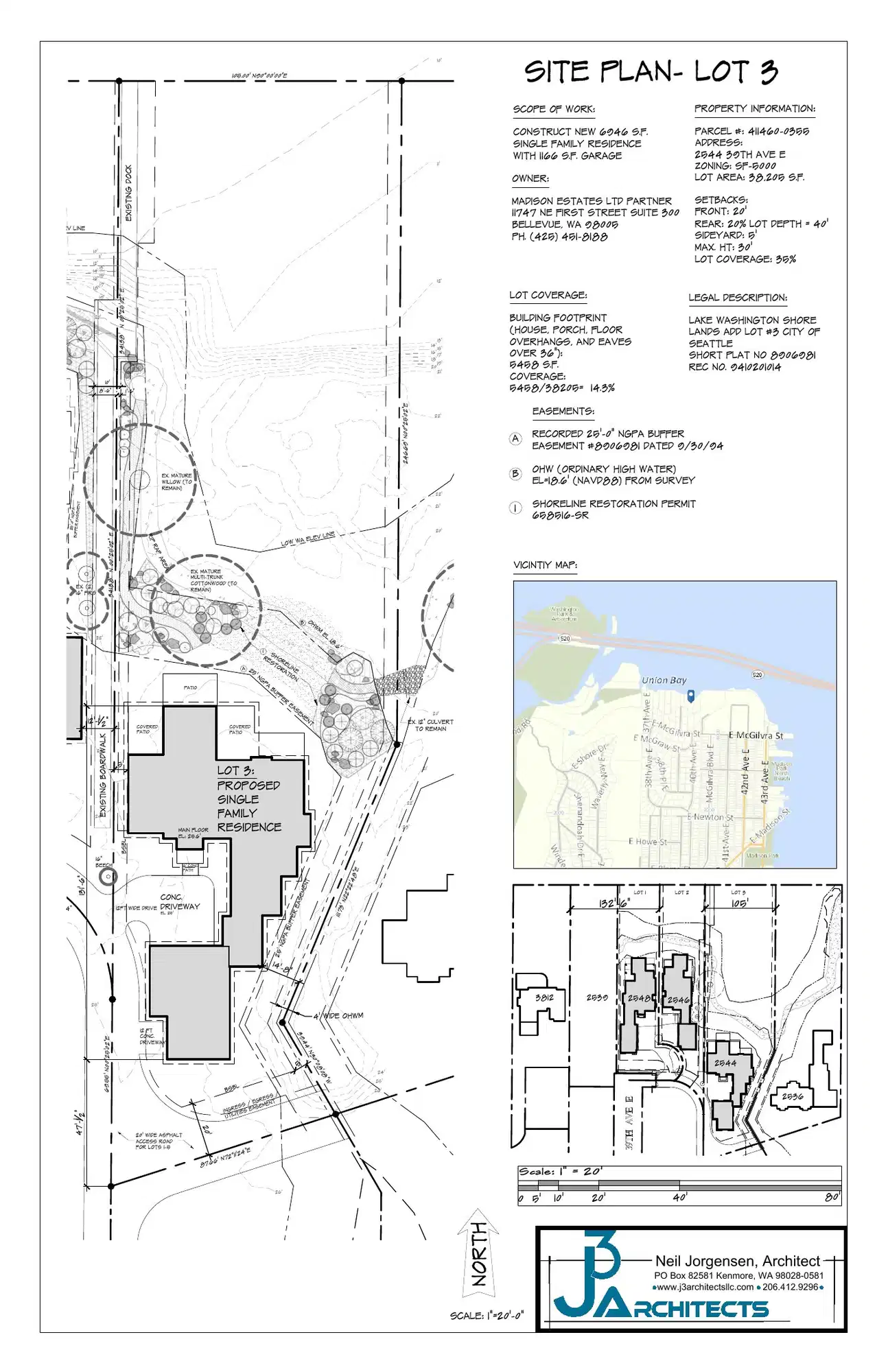 Site plan for 2544 39th Ave E