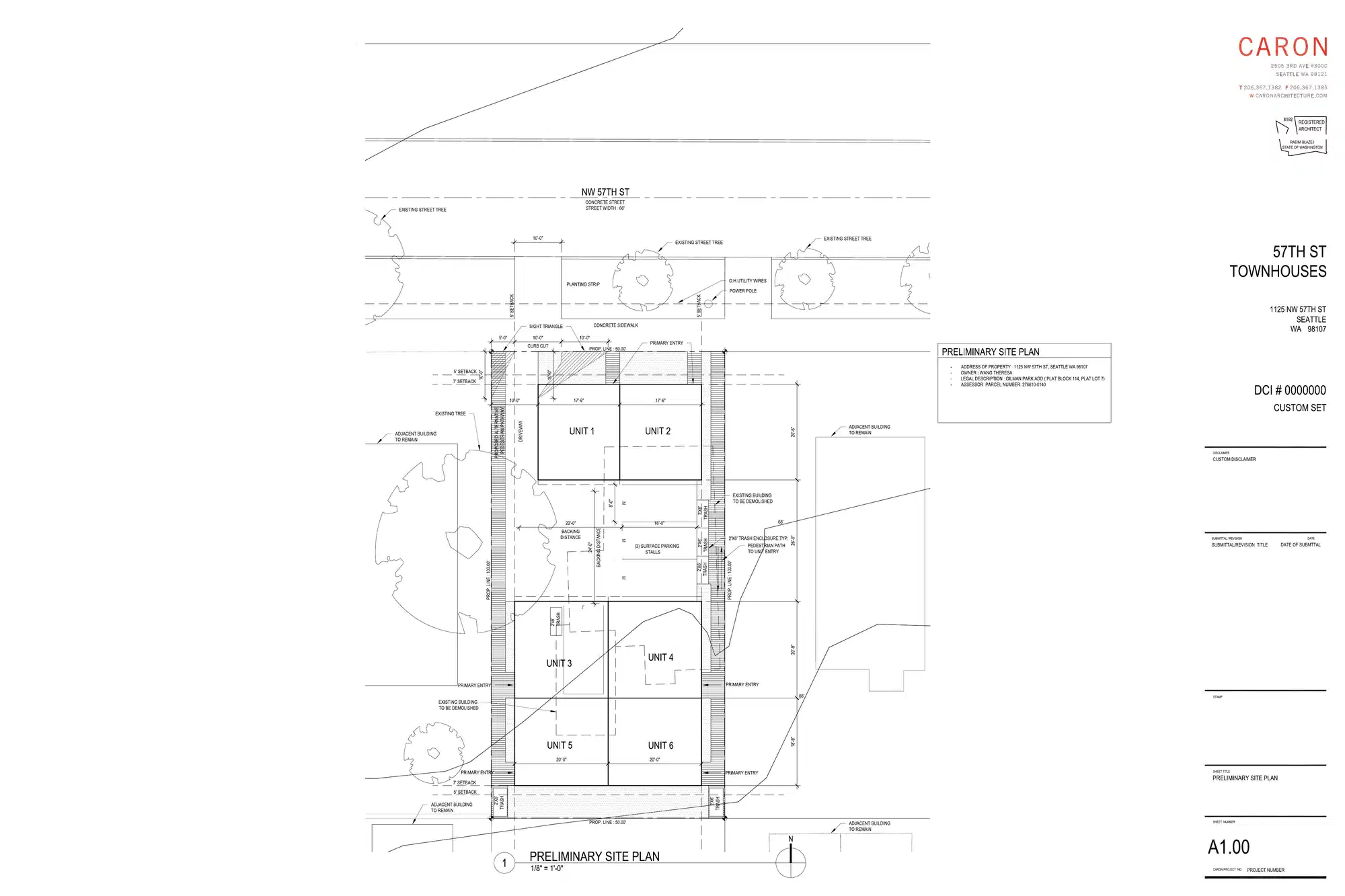 Site plan for 1127 NW 57th St
