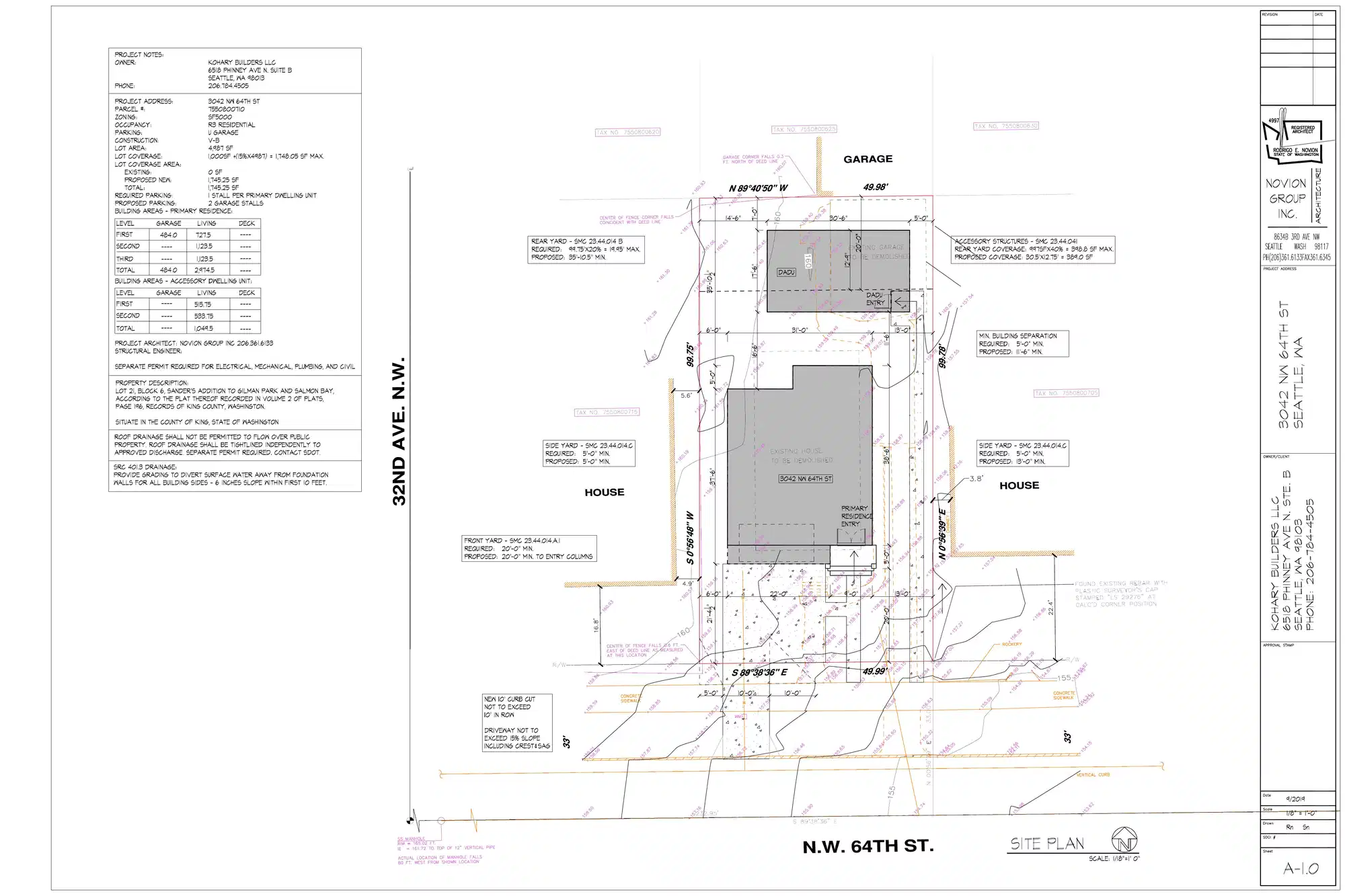 Site plan for 3042 NW 64th St