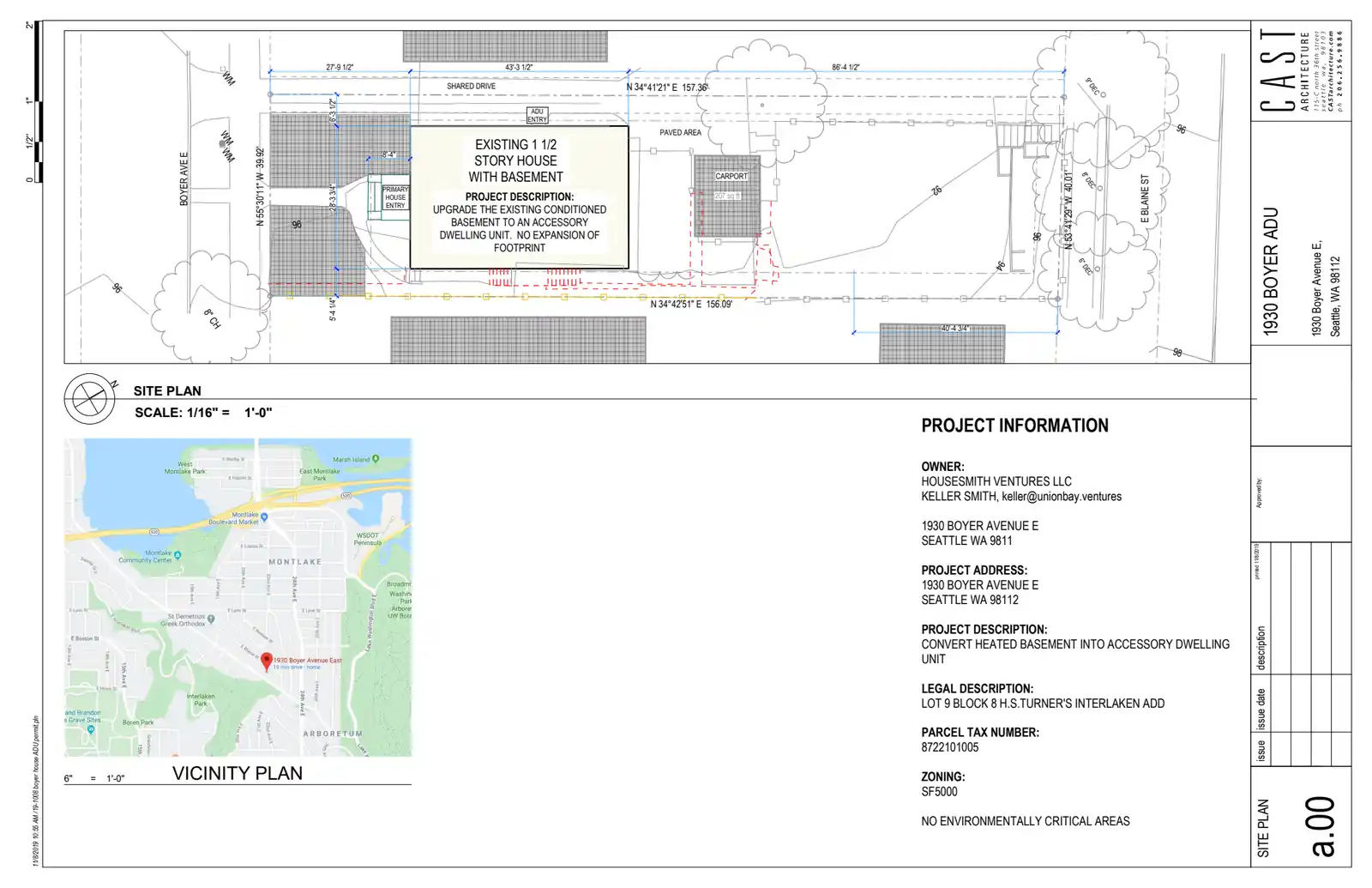 Site plan for 1930 Boyer Ave E