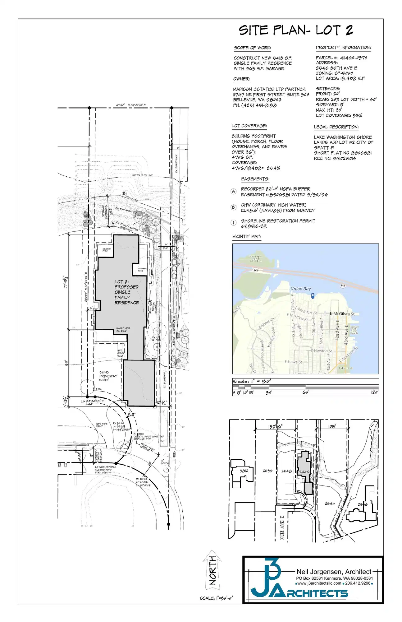 Site plan for 2546 39th Ave E