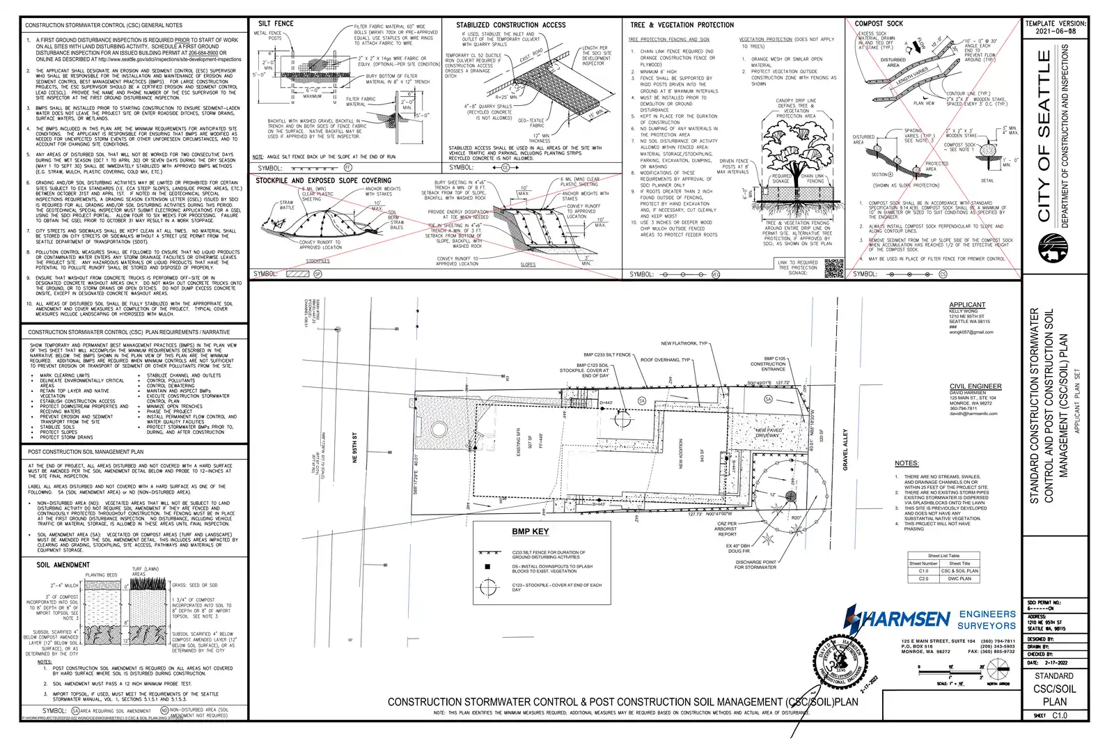 Site plan for 1210 NE 95th St