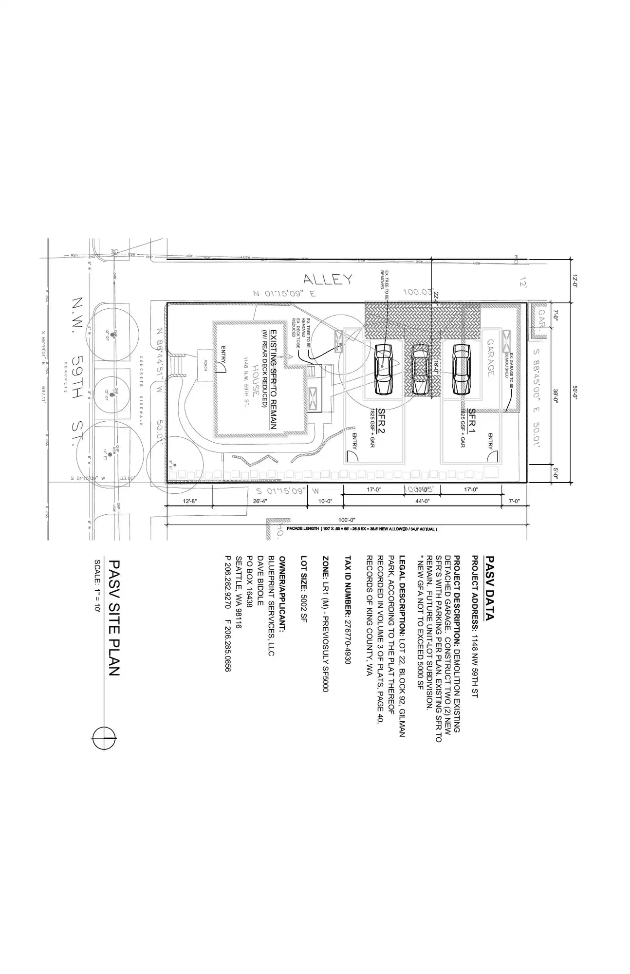 Site plan for 1144 NW 59th St
