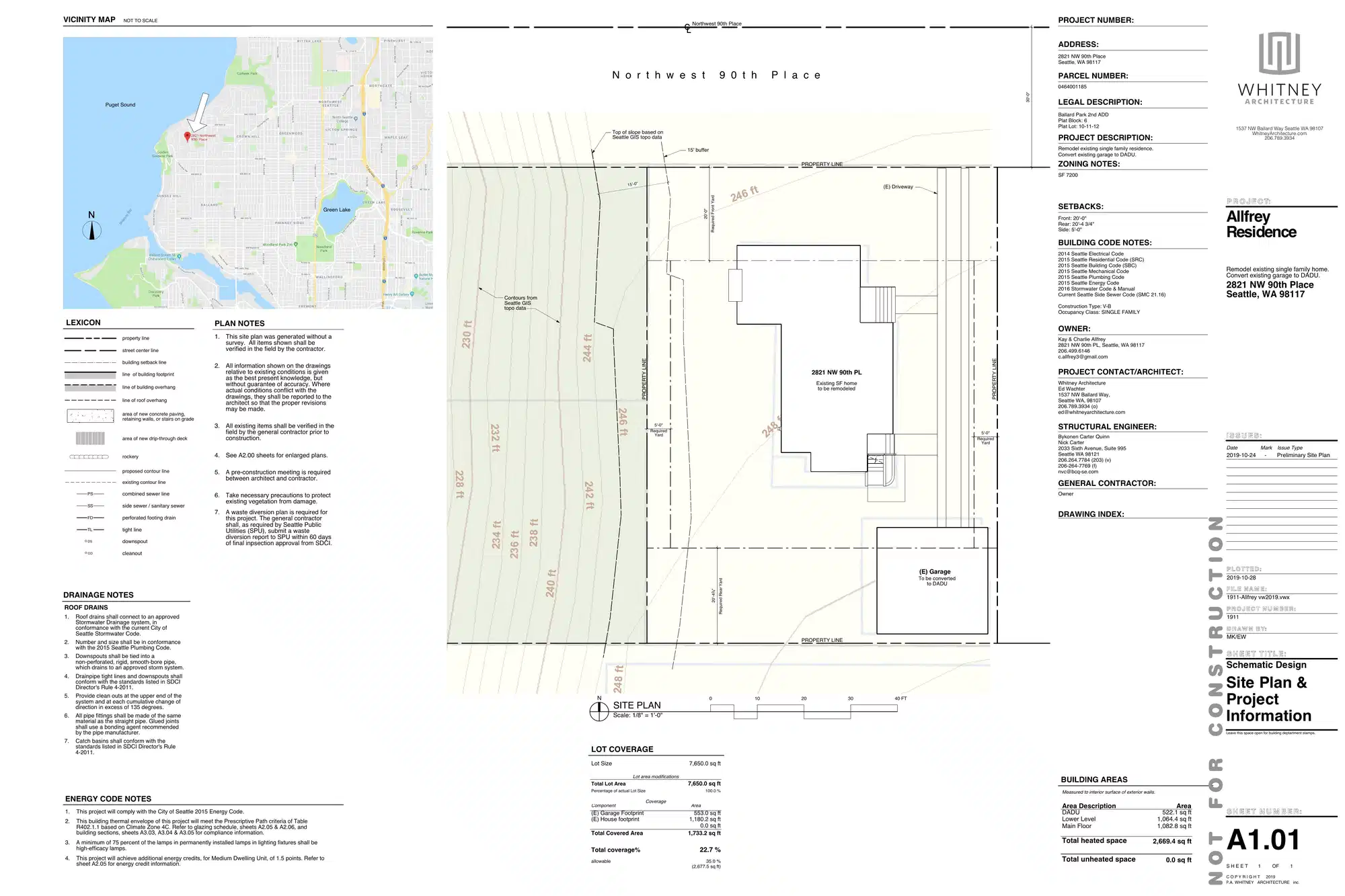 Site plan for 2821 NW 90th Pl