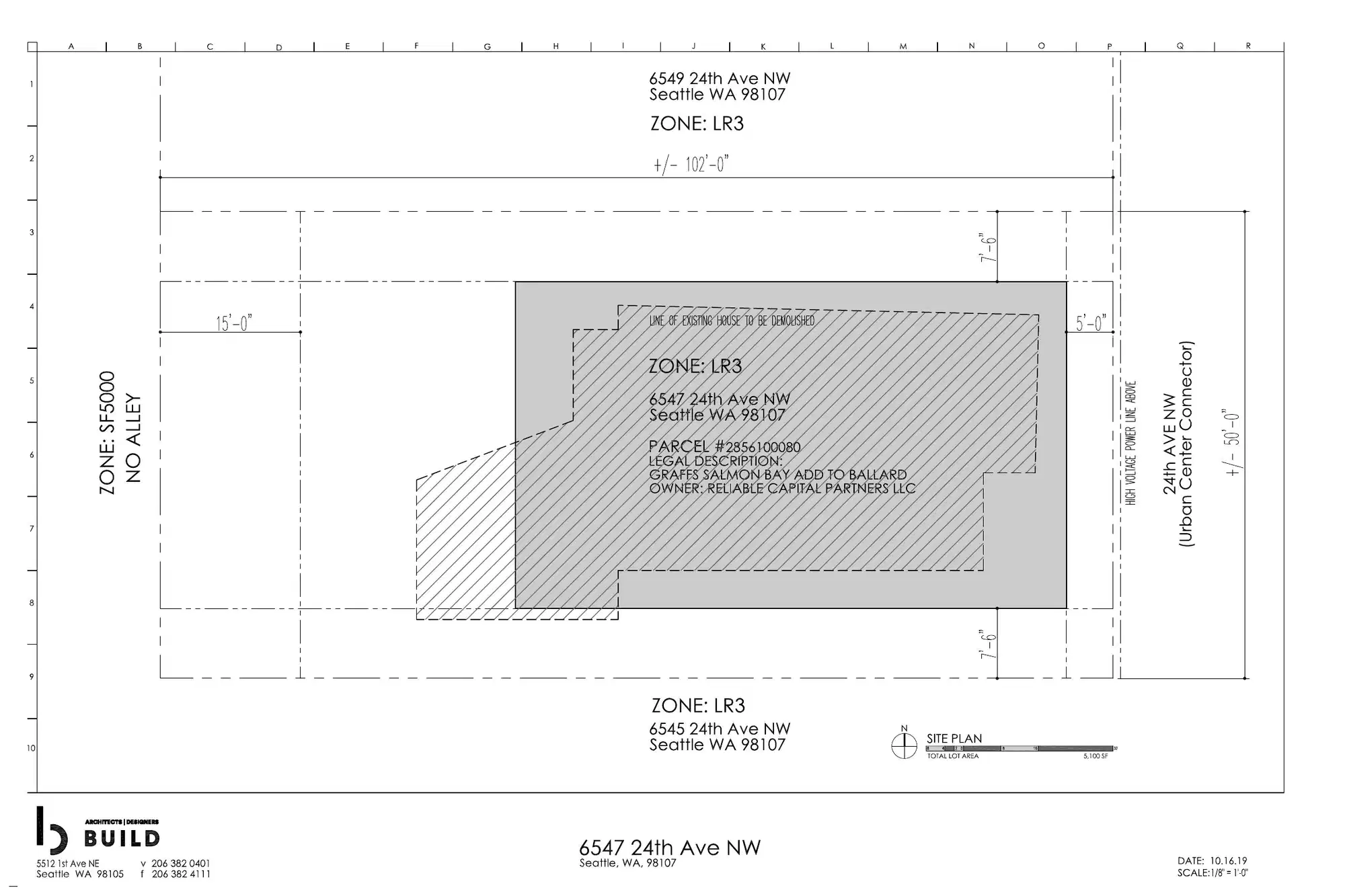 Site plan for 6547 24th Ave NW