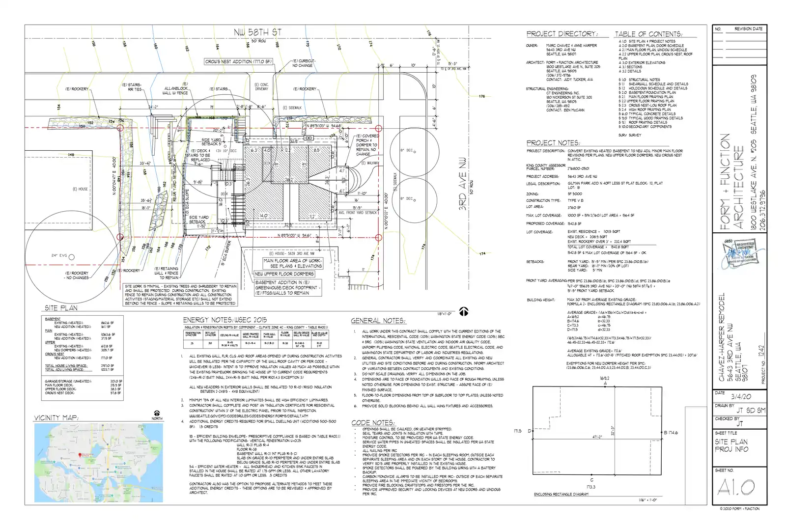 Site plan for 5643 3rd Ave NW
