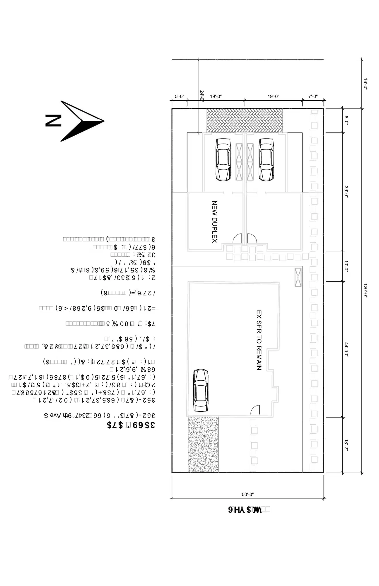 Site plan for 2345 19th Ave S