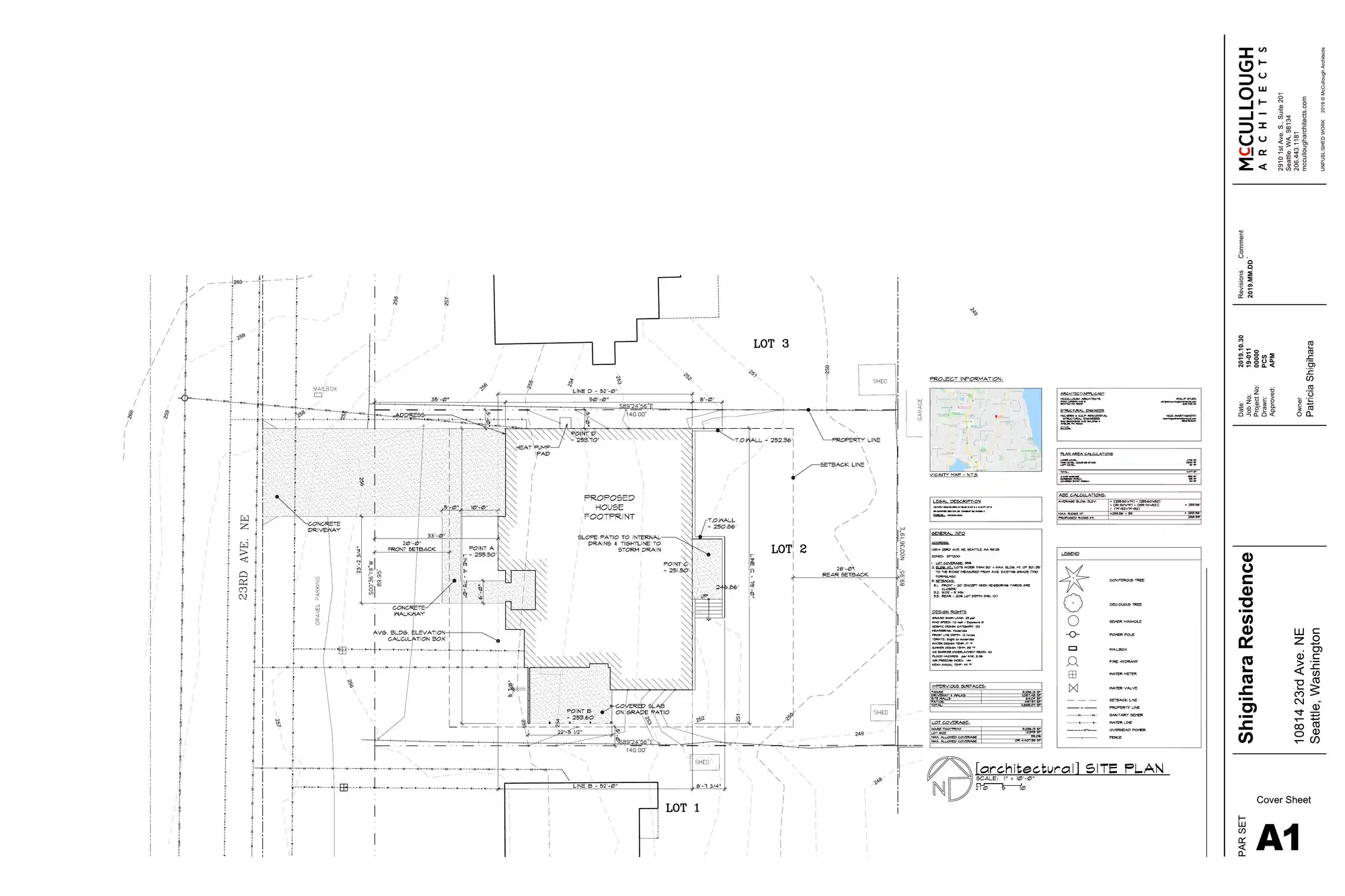 Site plan for 10814 23rd Ave NE
