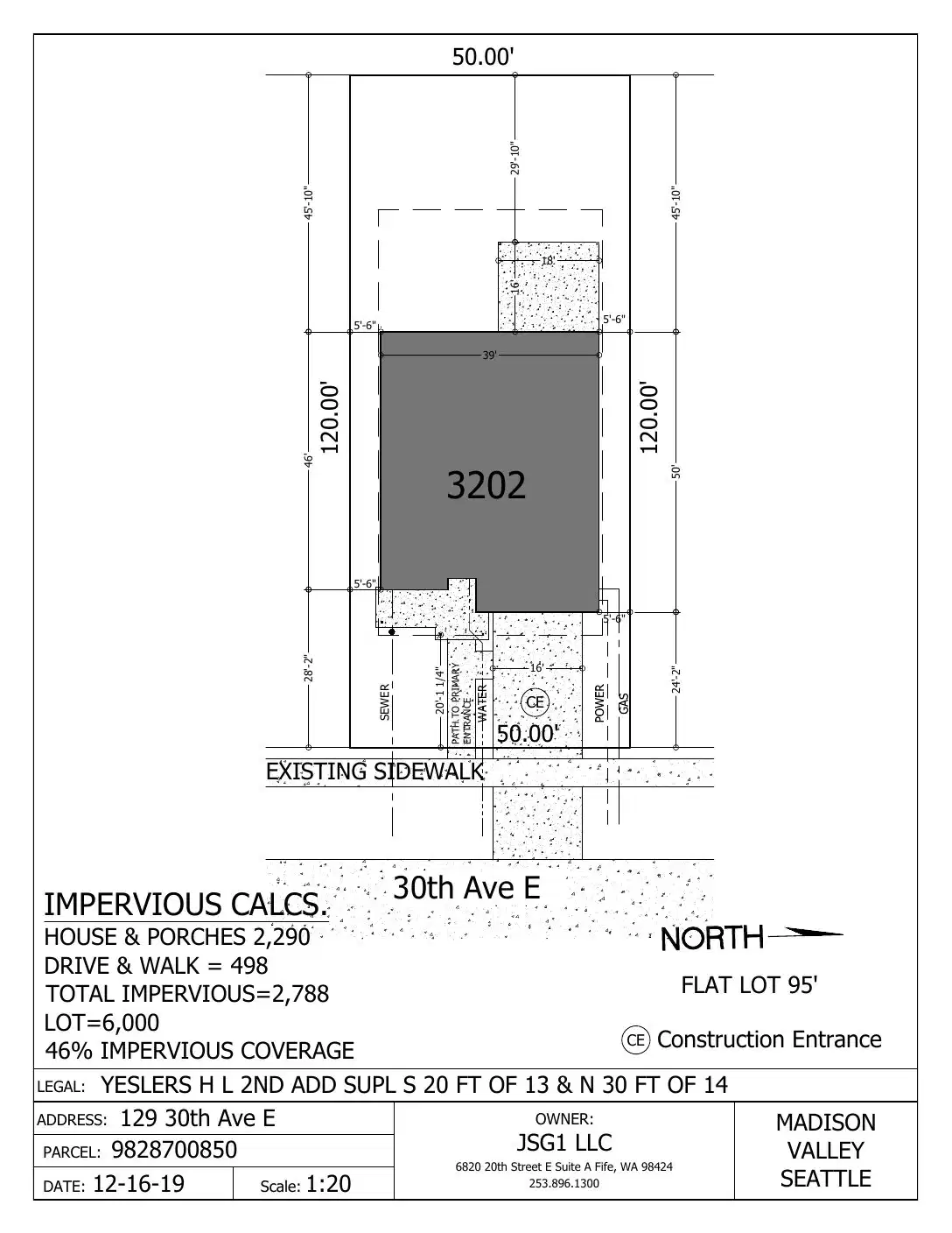 Site plan for 131 30th Ave E