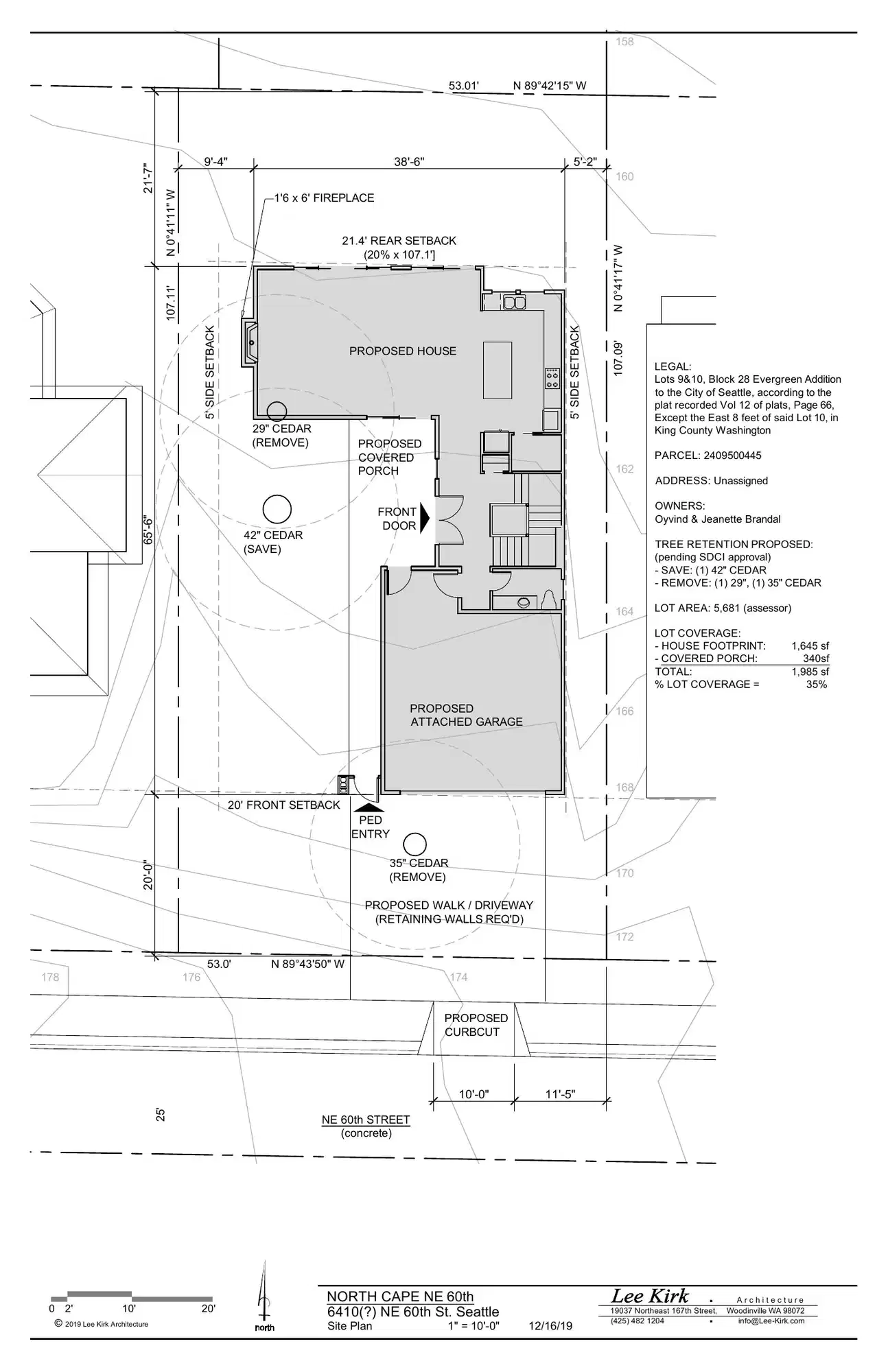 Site plan for 6310 NE 60th St