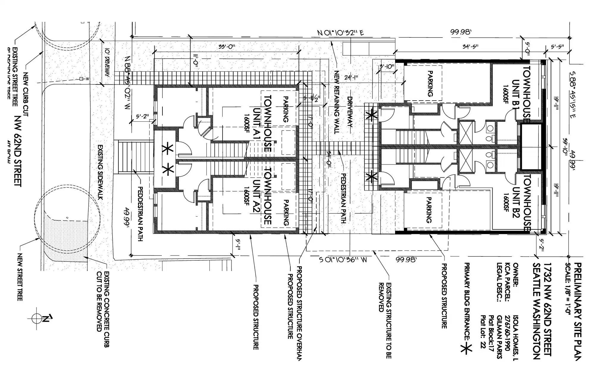 Site plan for 1734 NW 62nd St