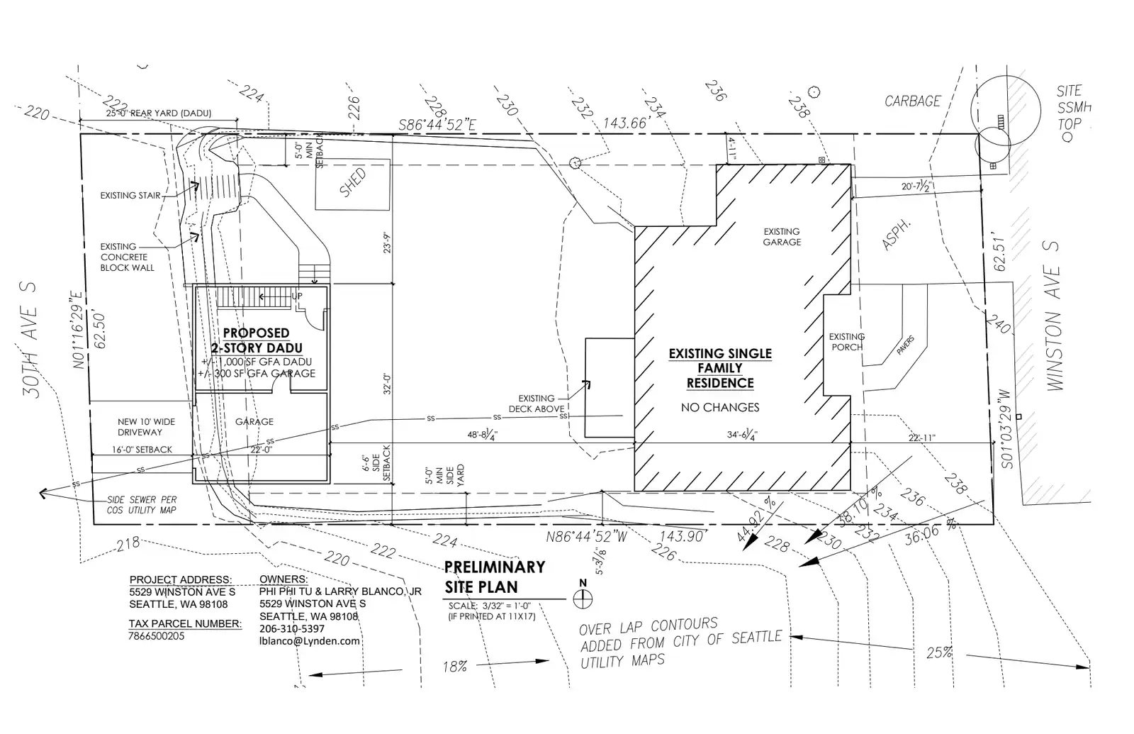 Site plan for 5512 30th Ave S