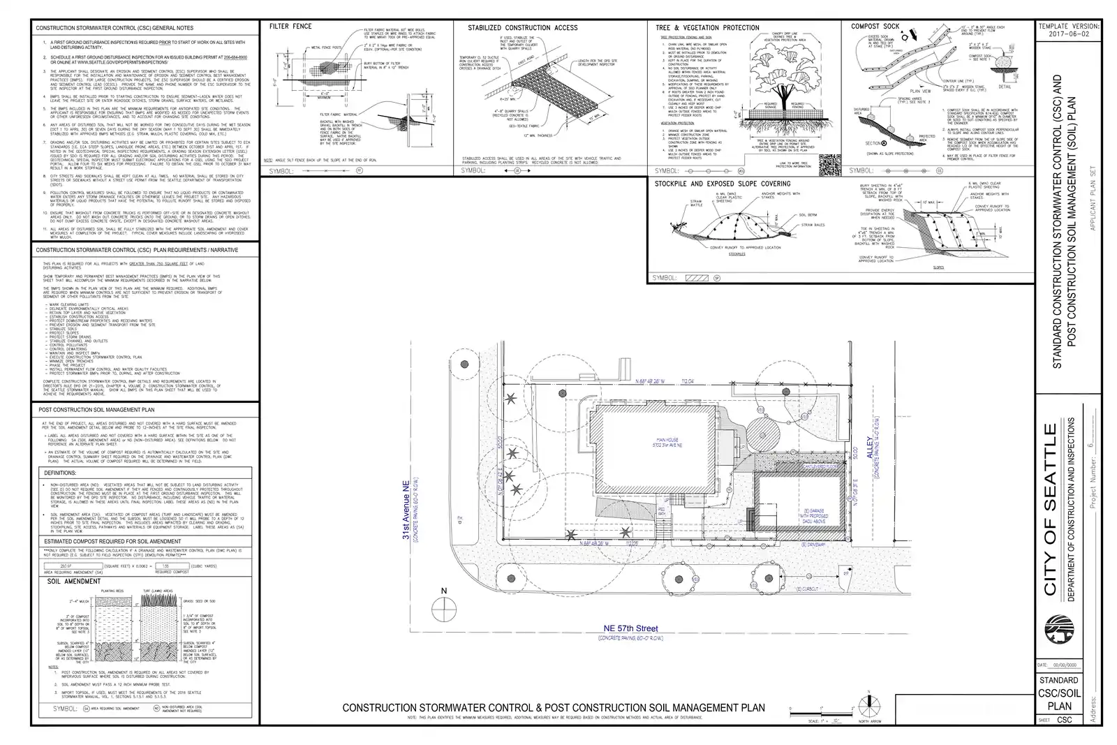 Site plan for 5702 31st Ave NE