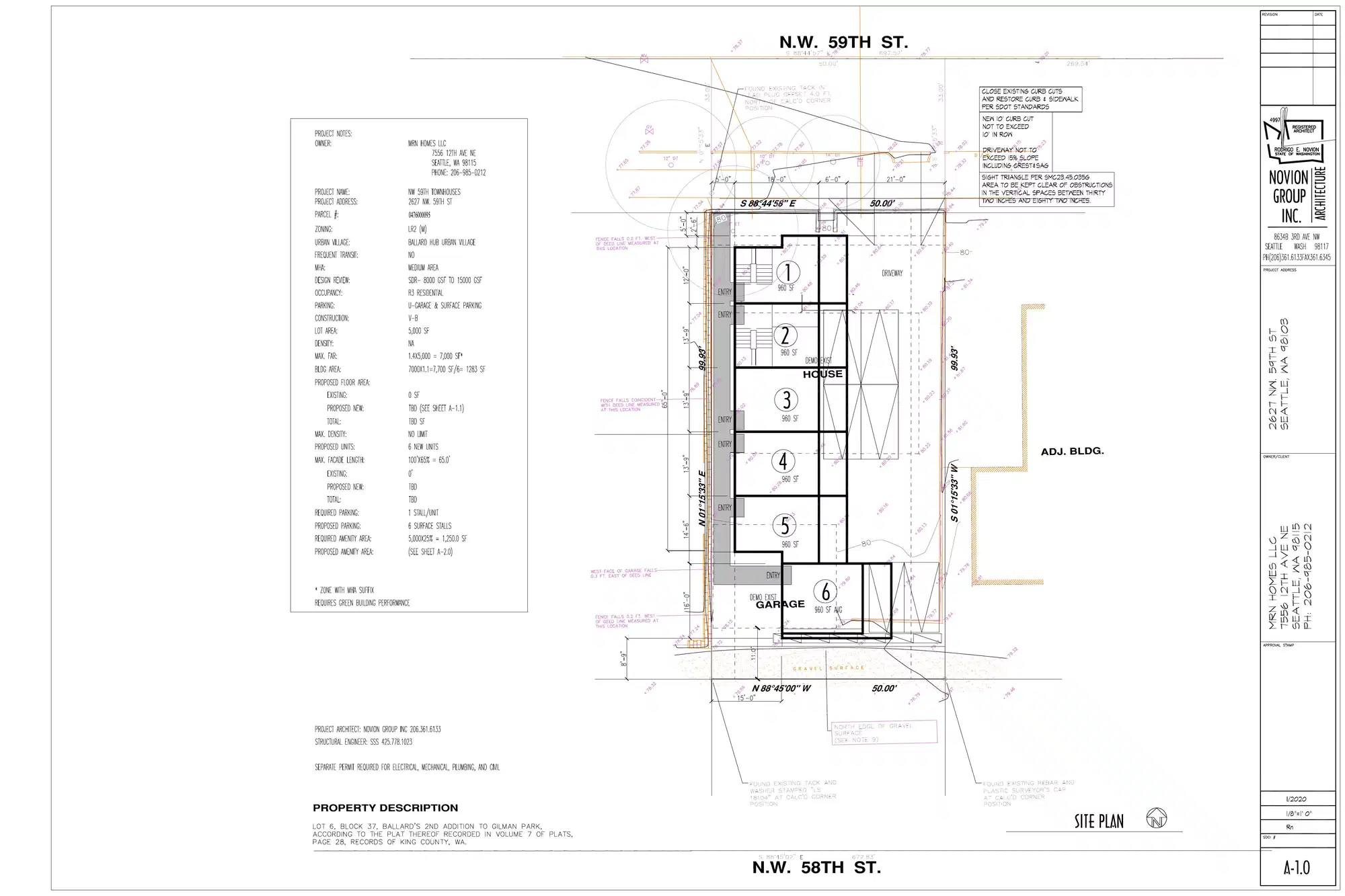 Site plan for 2627 NW 59th St
