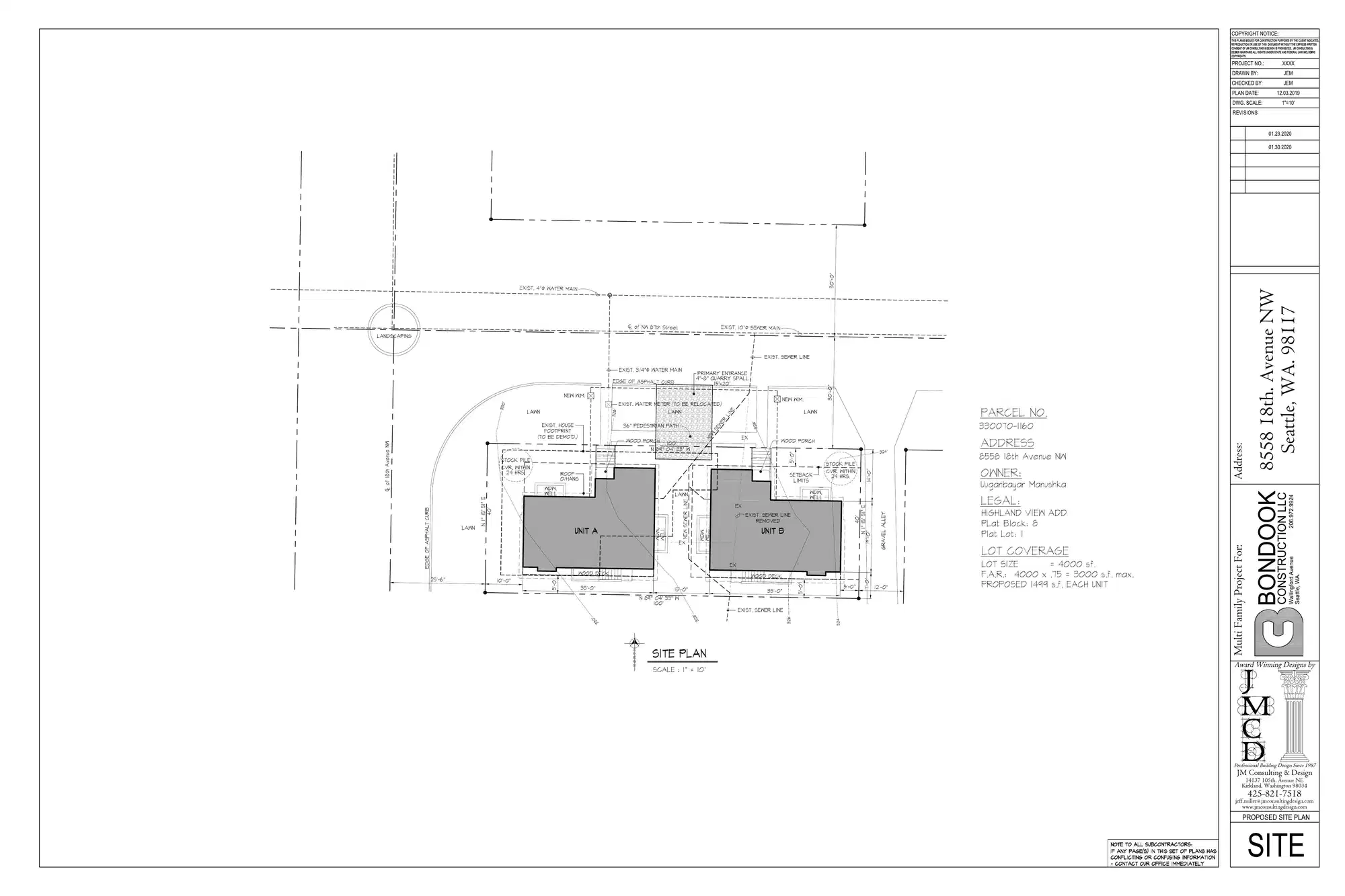 Site plan for 1781 NW 87th St