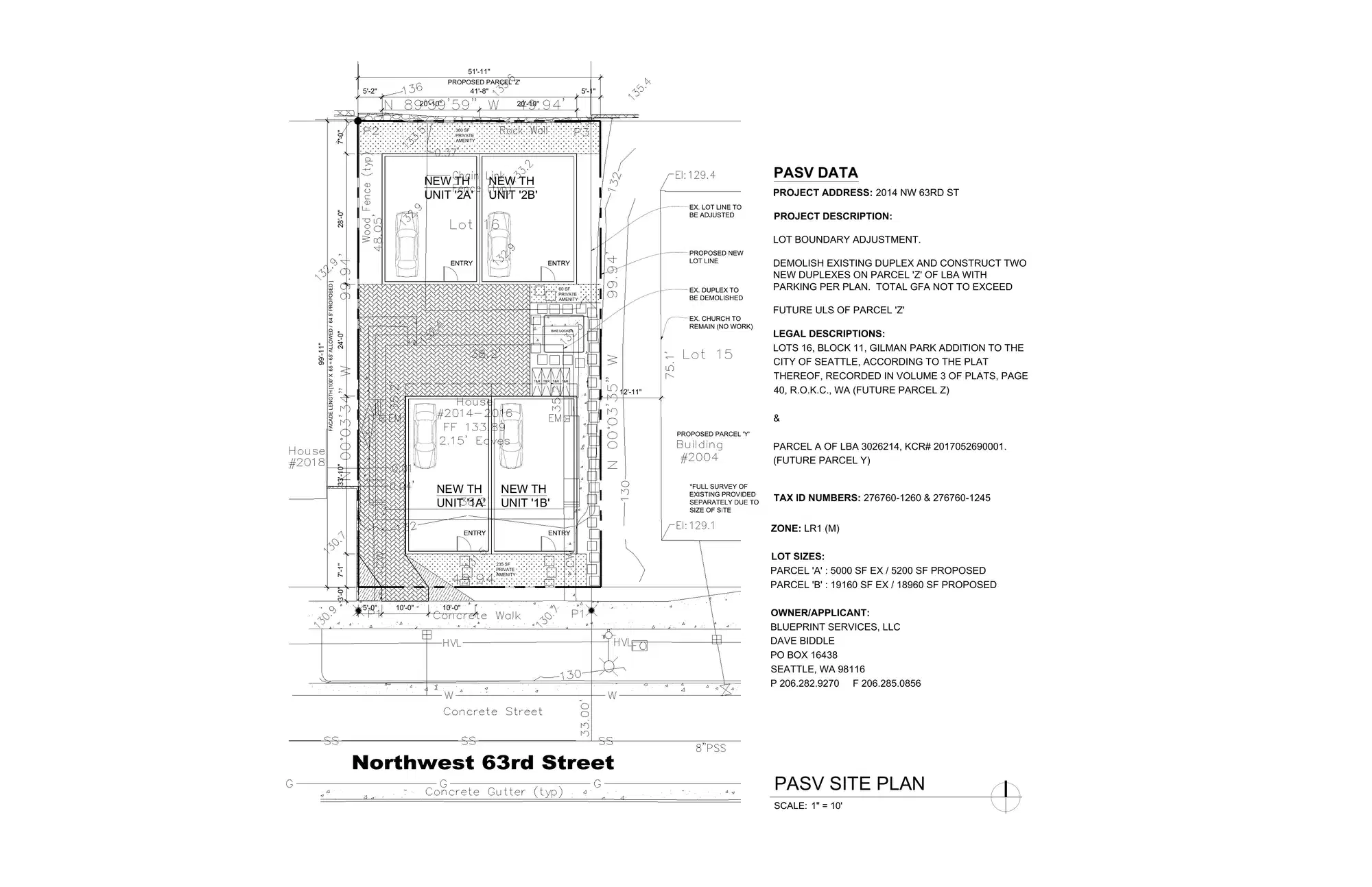 Site plan for 2010 NW 63rd St