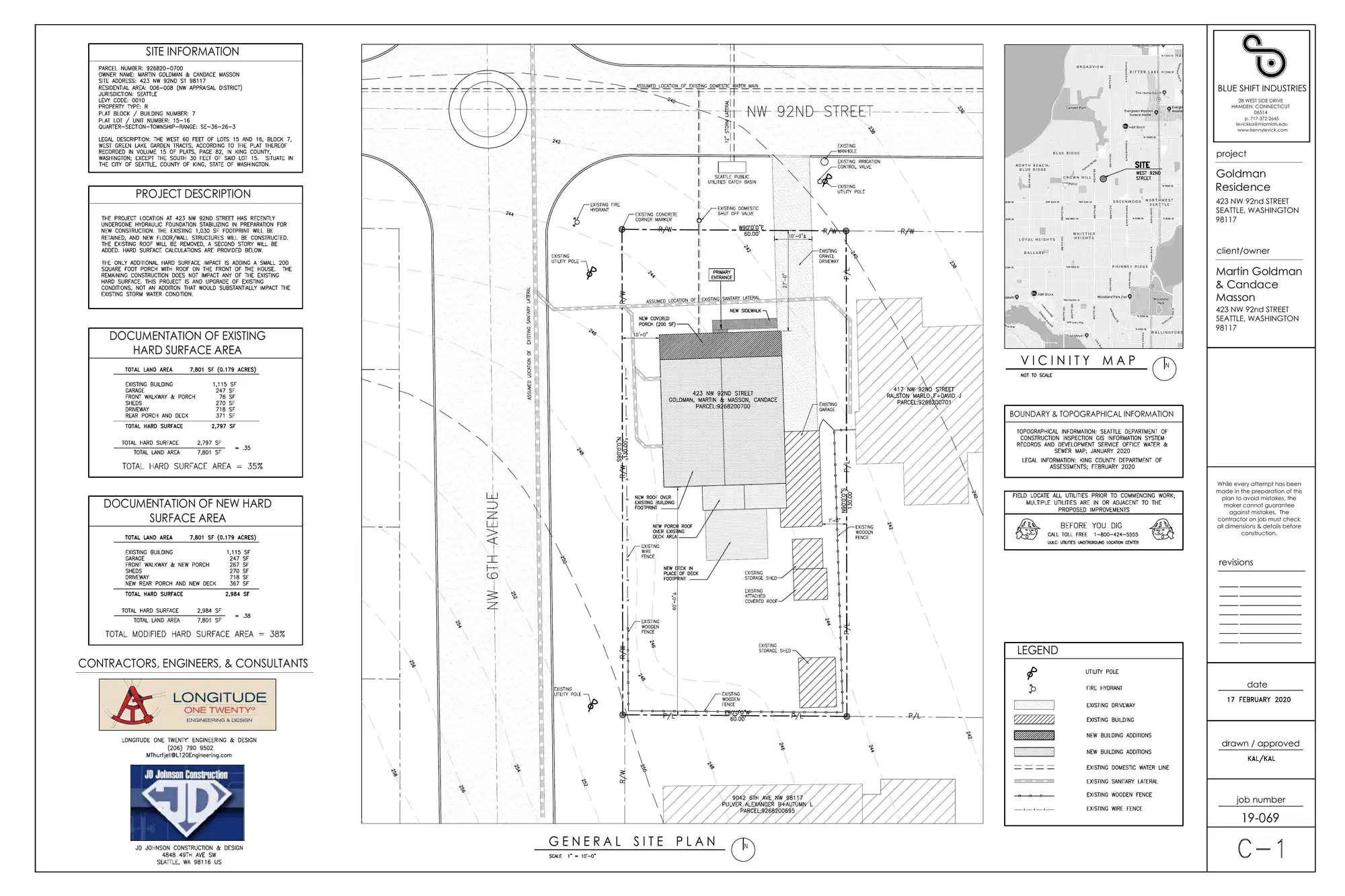 Site plan for 423 NW 92nd St