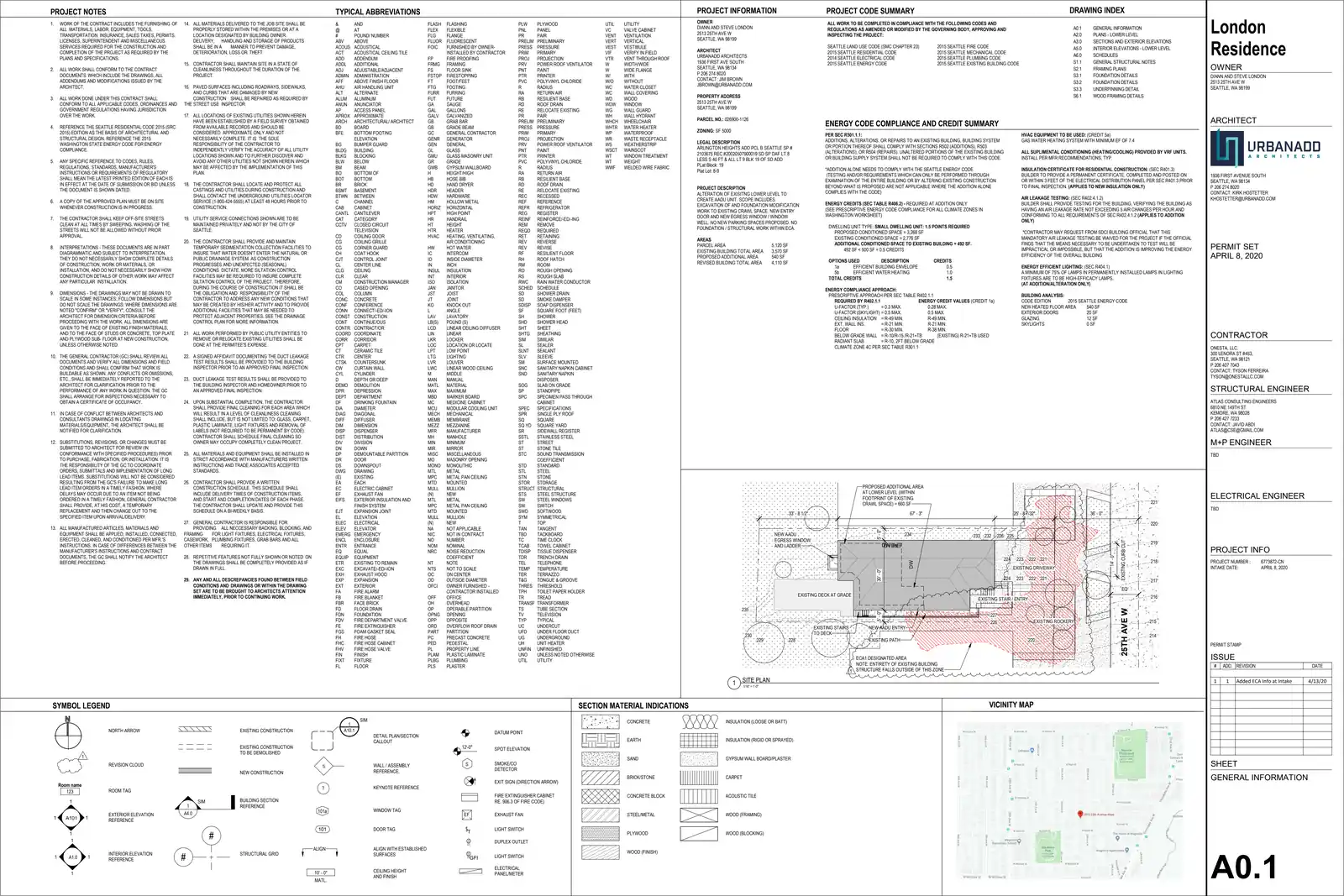 Site plan for 2513 25th Ave W