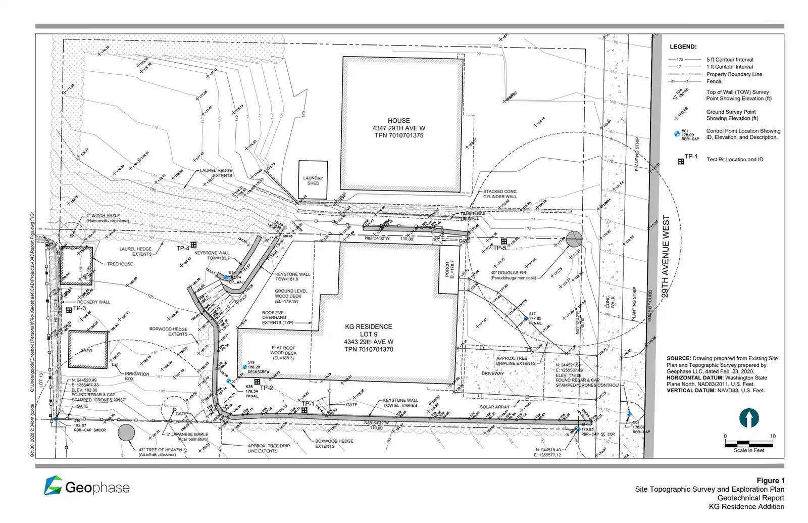 Site plan for 4343 29th Ave W