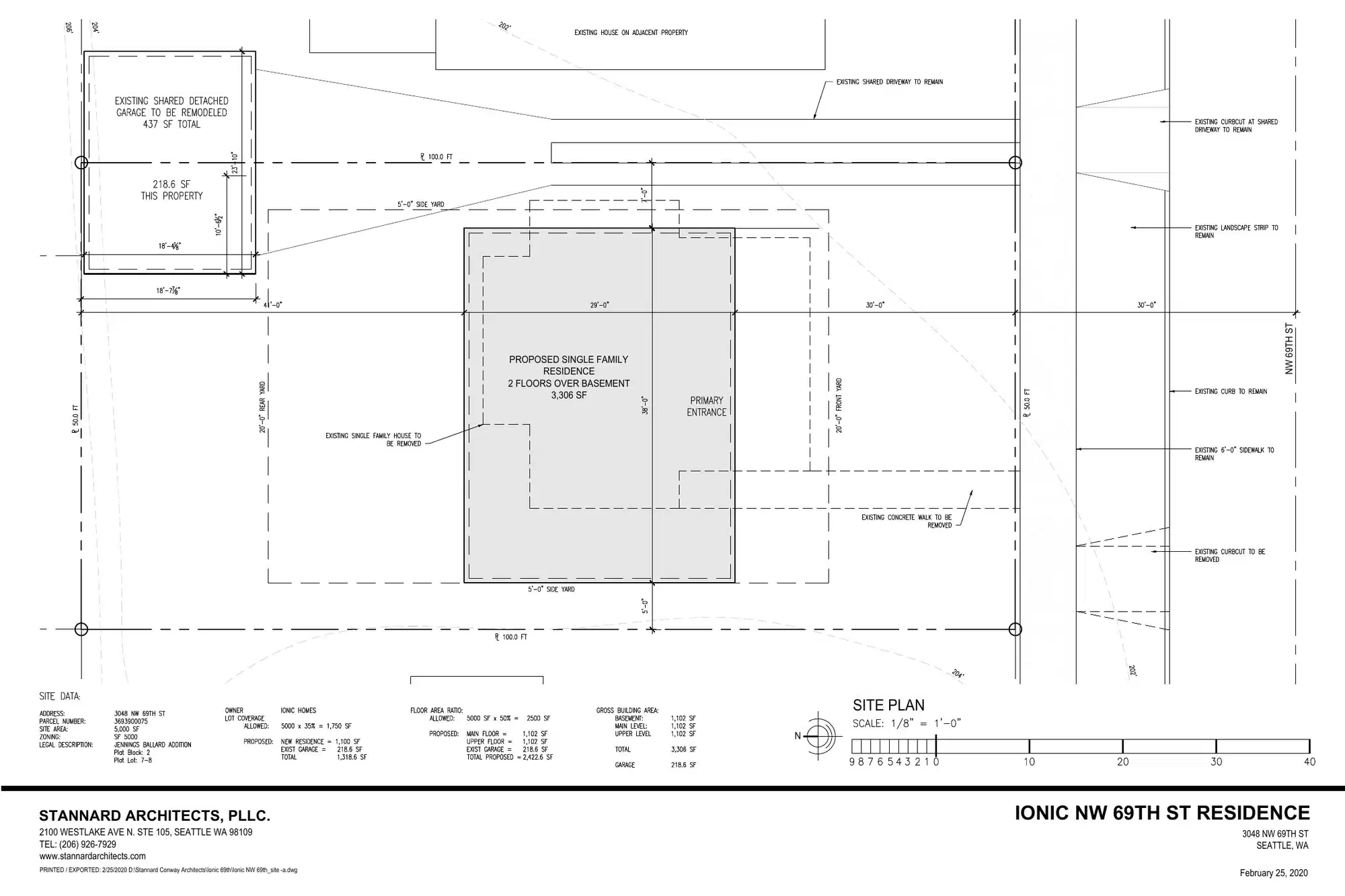 Site plan for 3048 NW 69th St