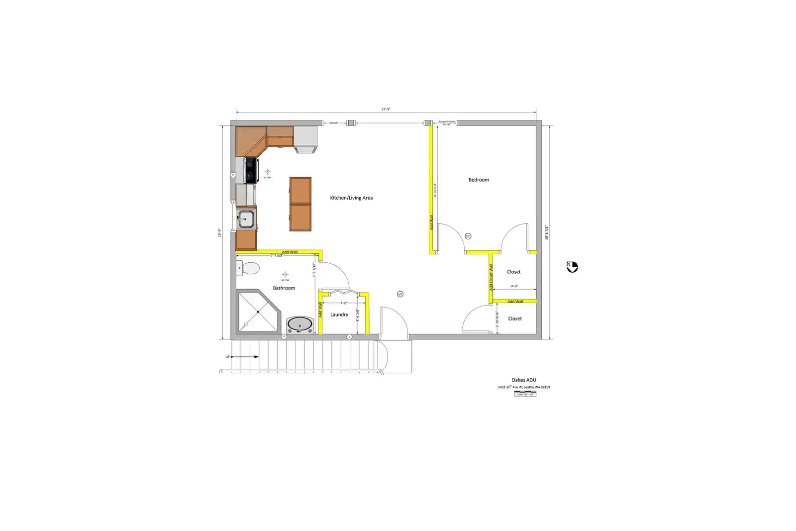 Site plan for 2603 36th Ave W