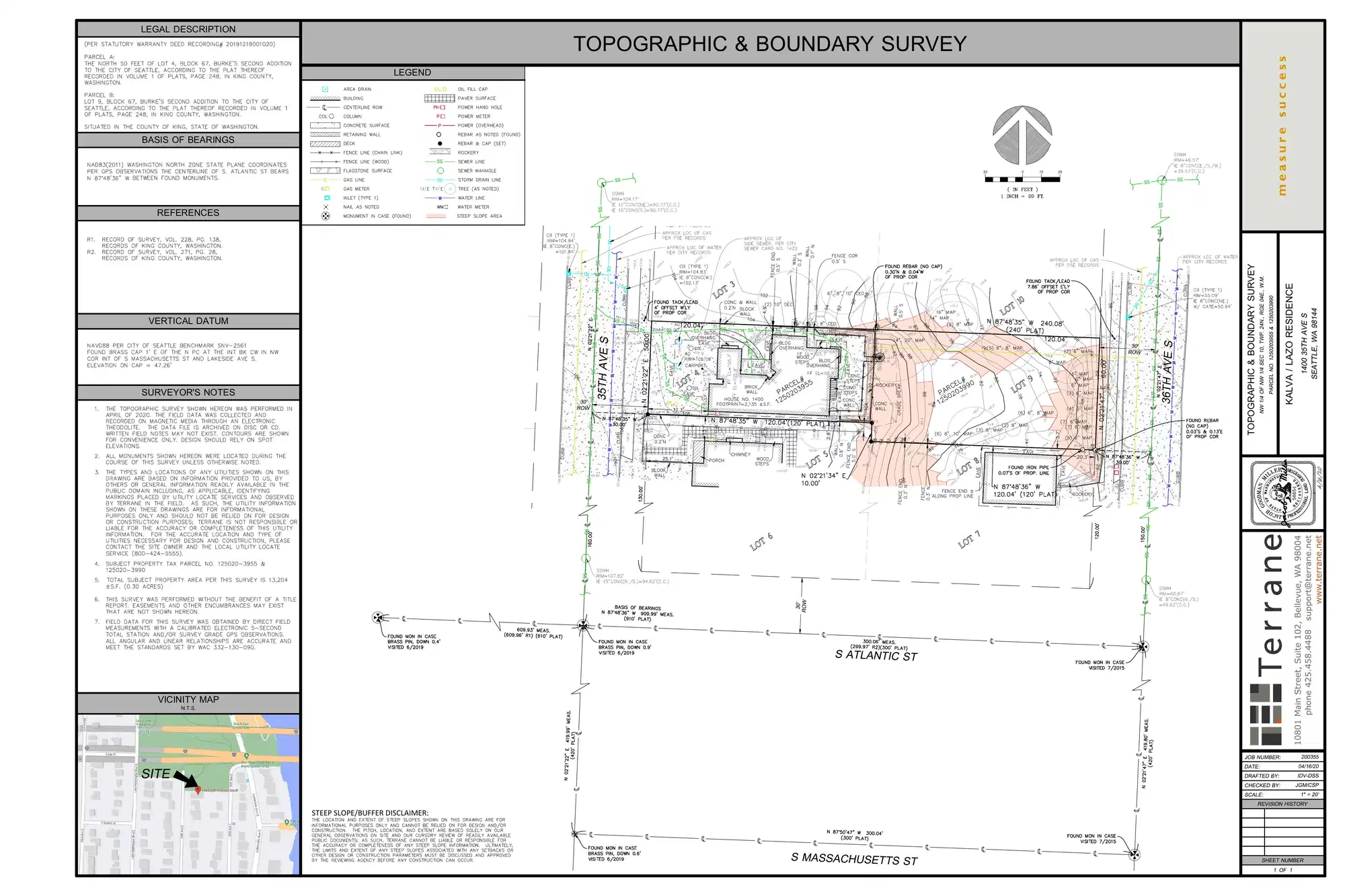 Site plan for 1400 35th Ave S