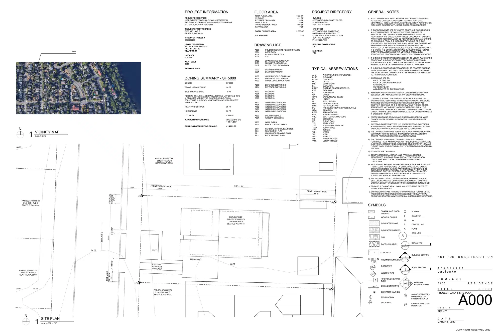 Site plan for 3150 35th Ave S