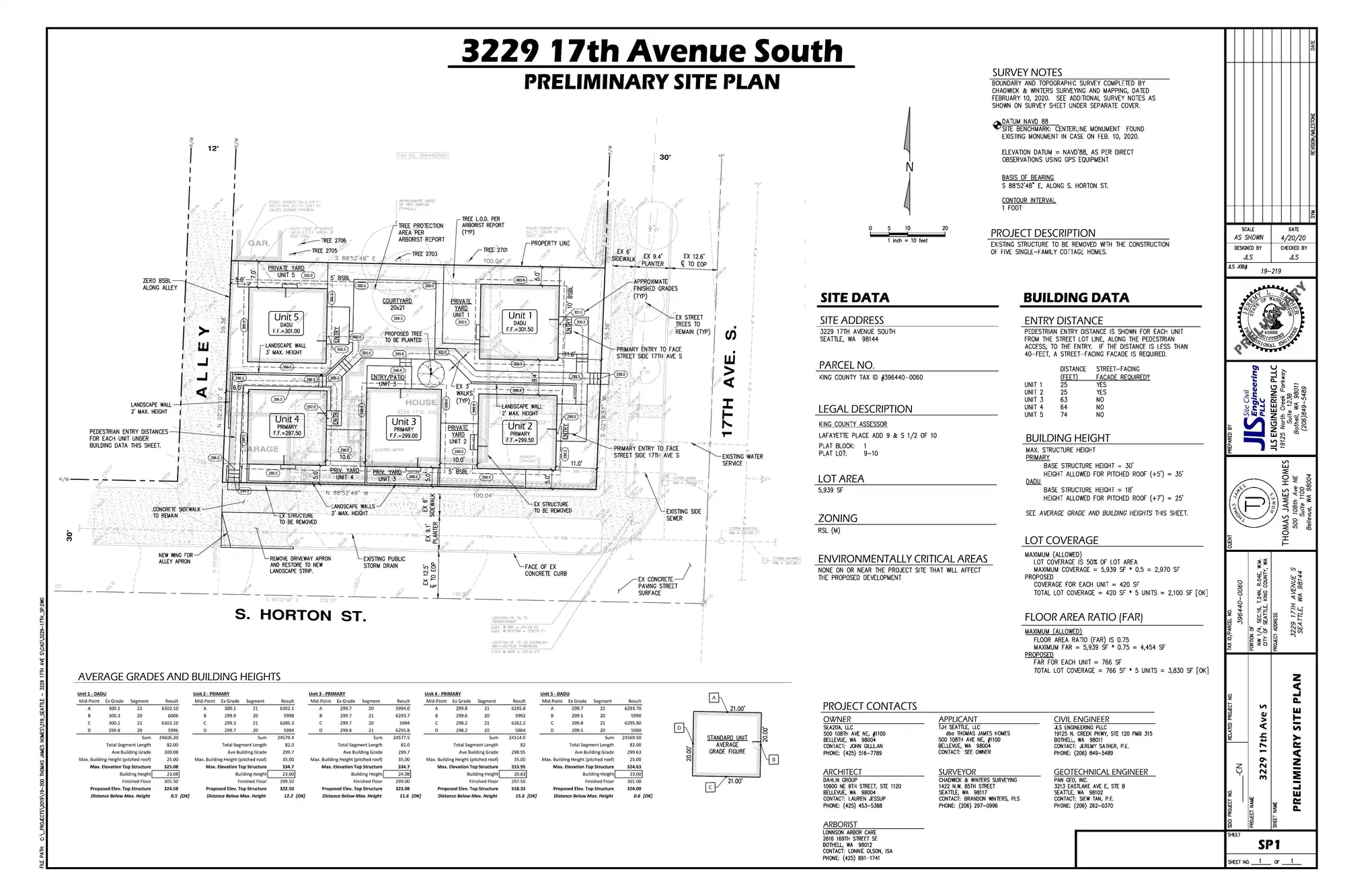 Site plan for 3233 17th Ave S