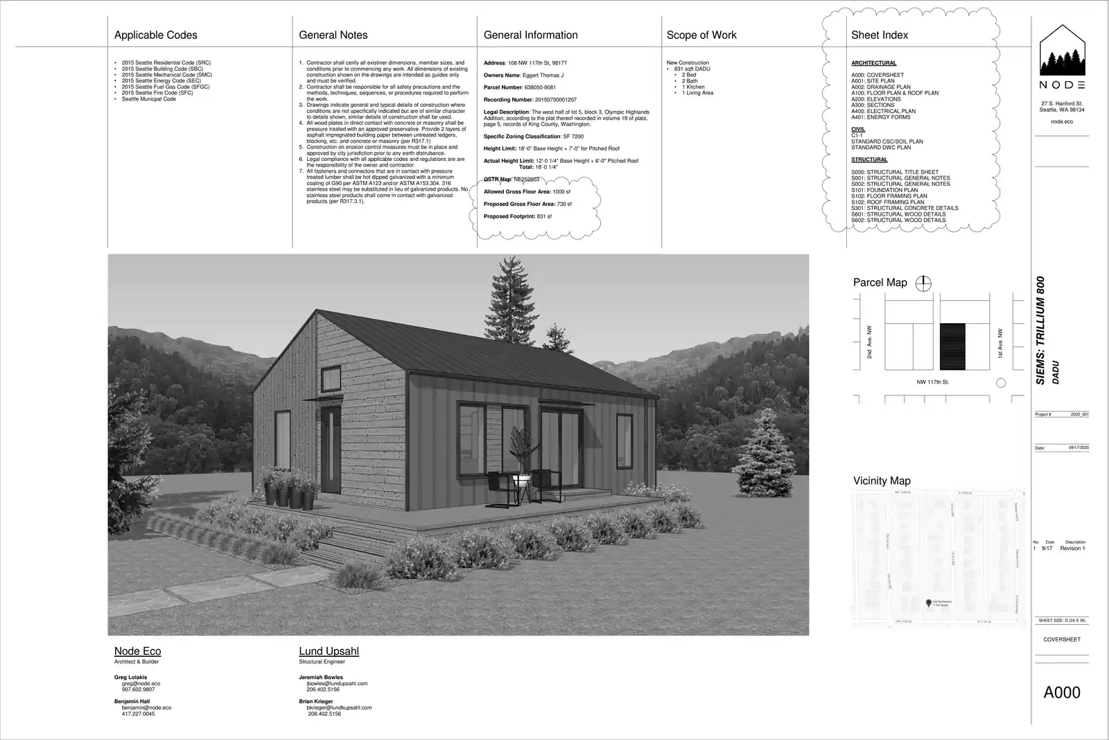 Site plan for 108 NW 117th St
