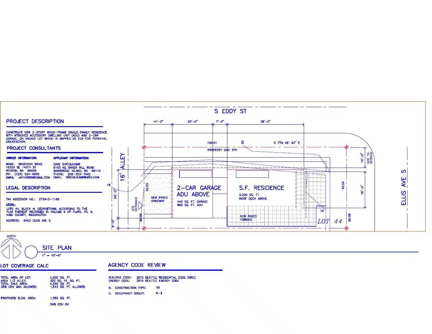 Site plan for 6403 Ellis Ave S