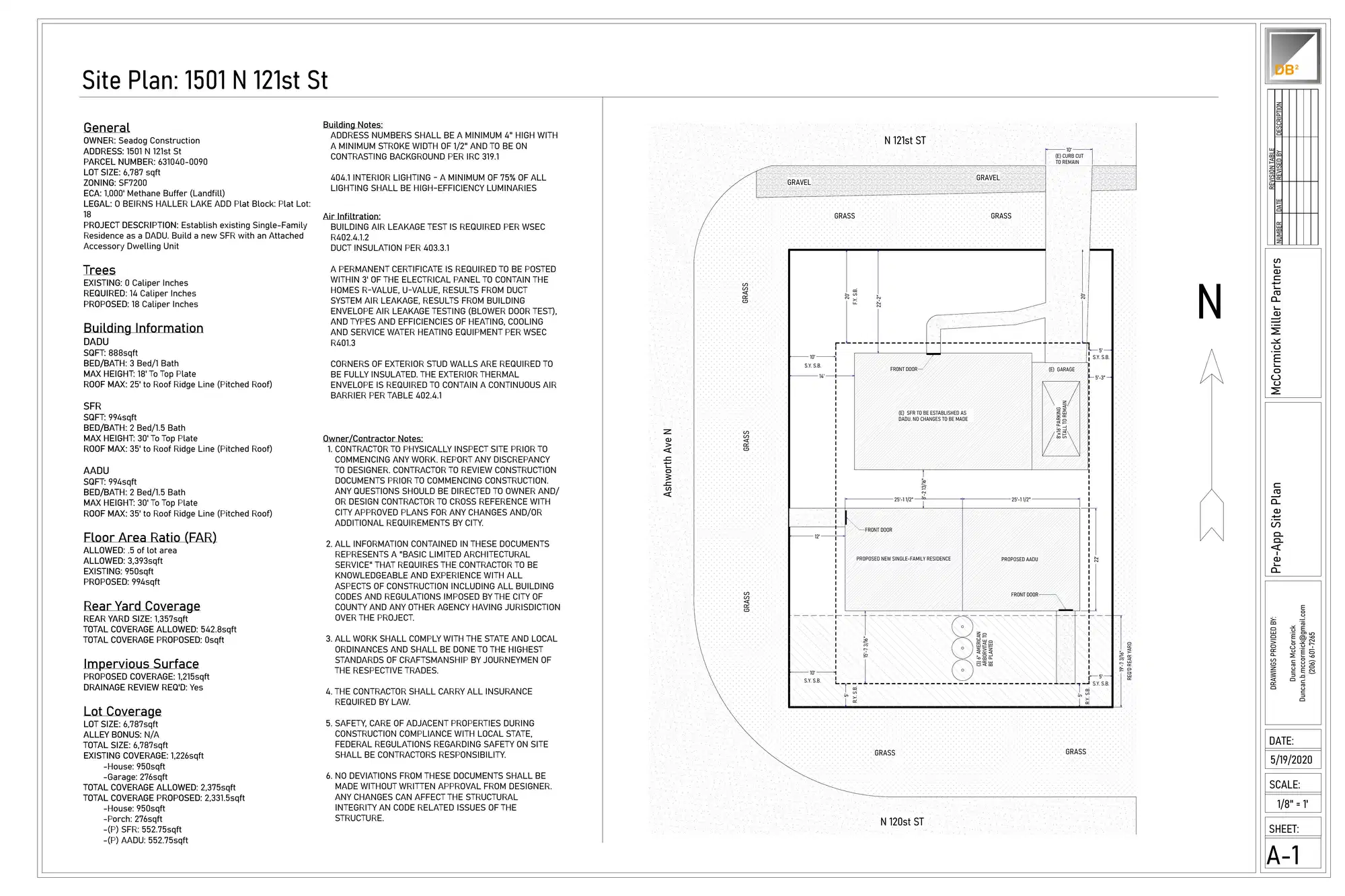 Site plan for 1501 N 121st St
