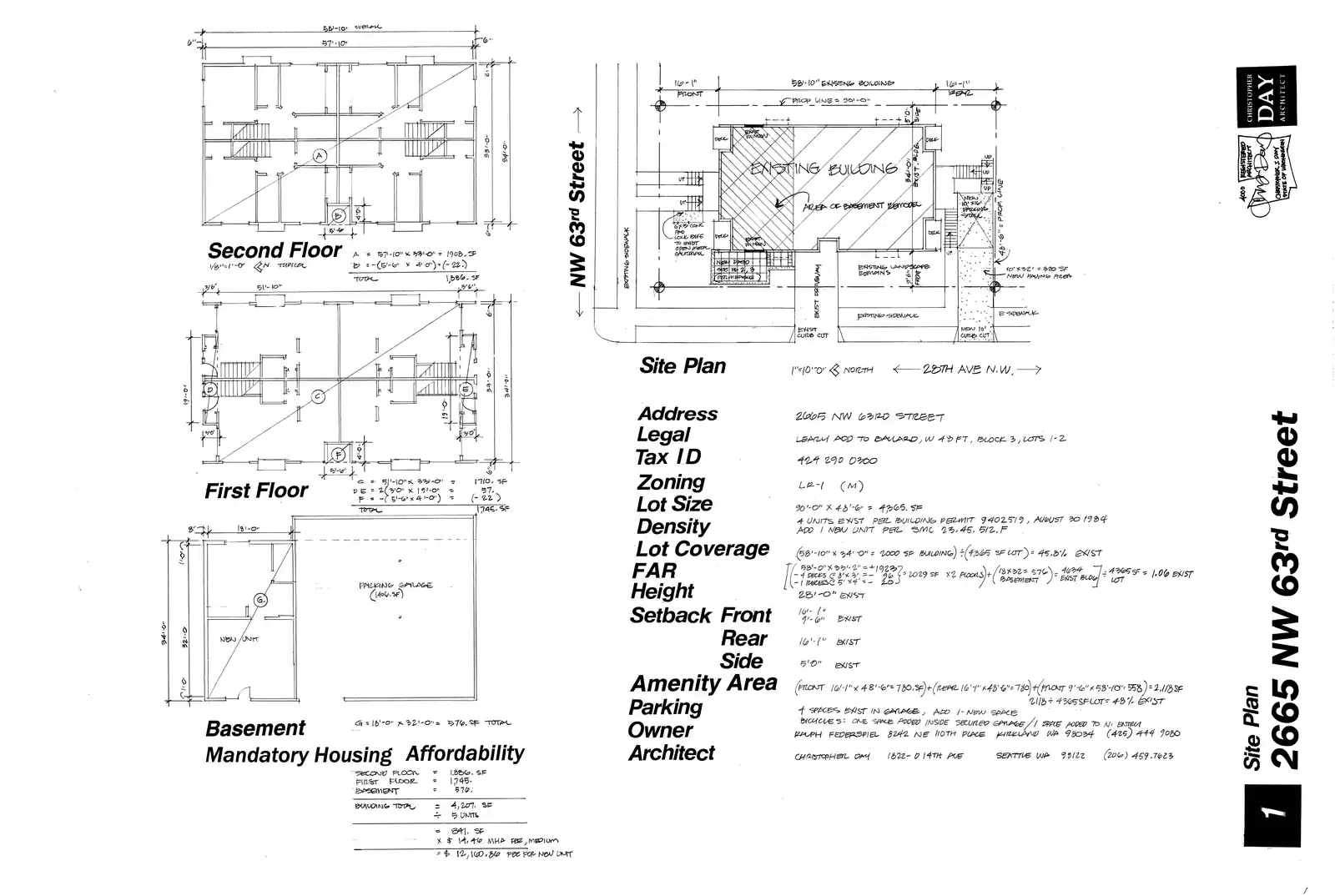 Site plan for 2665 NW 63rd St