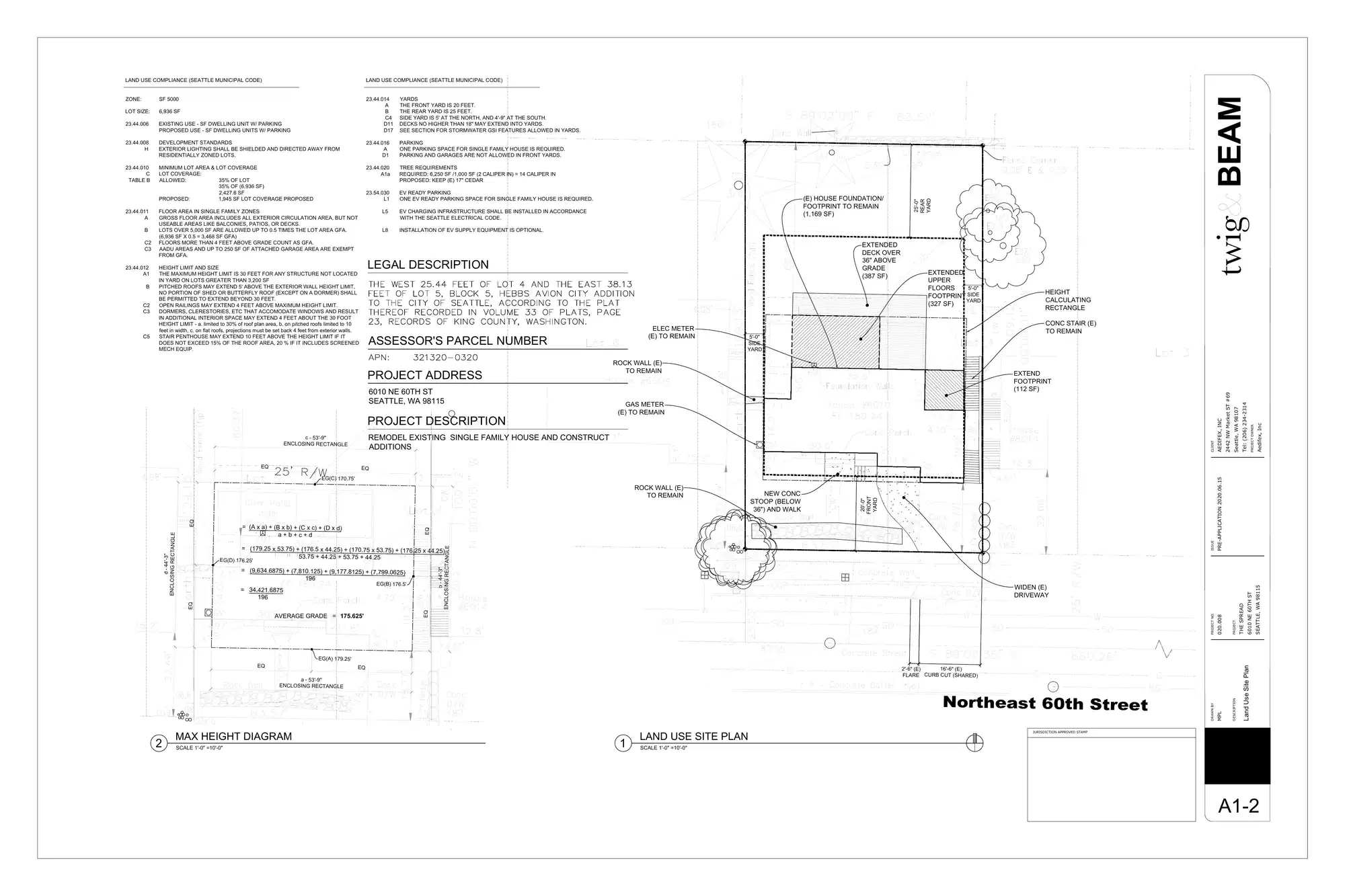Site plan for 6010 NE 60th St