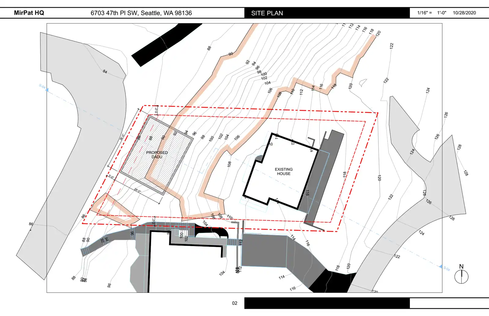 Site plan for 6704 Murray Ave SW