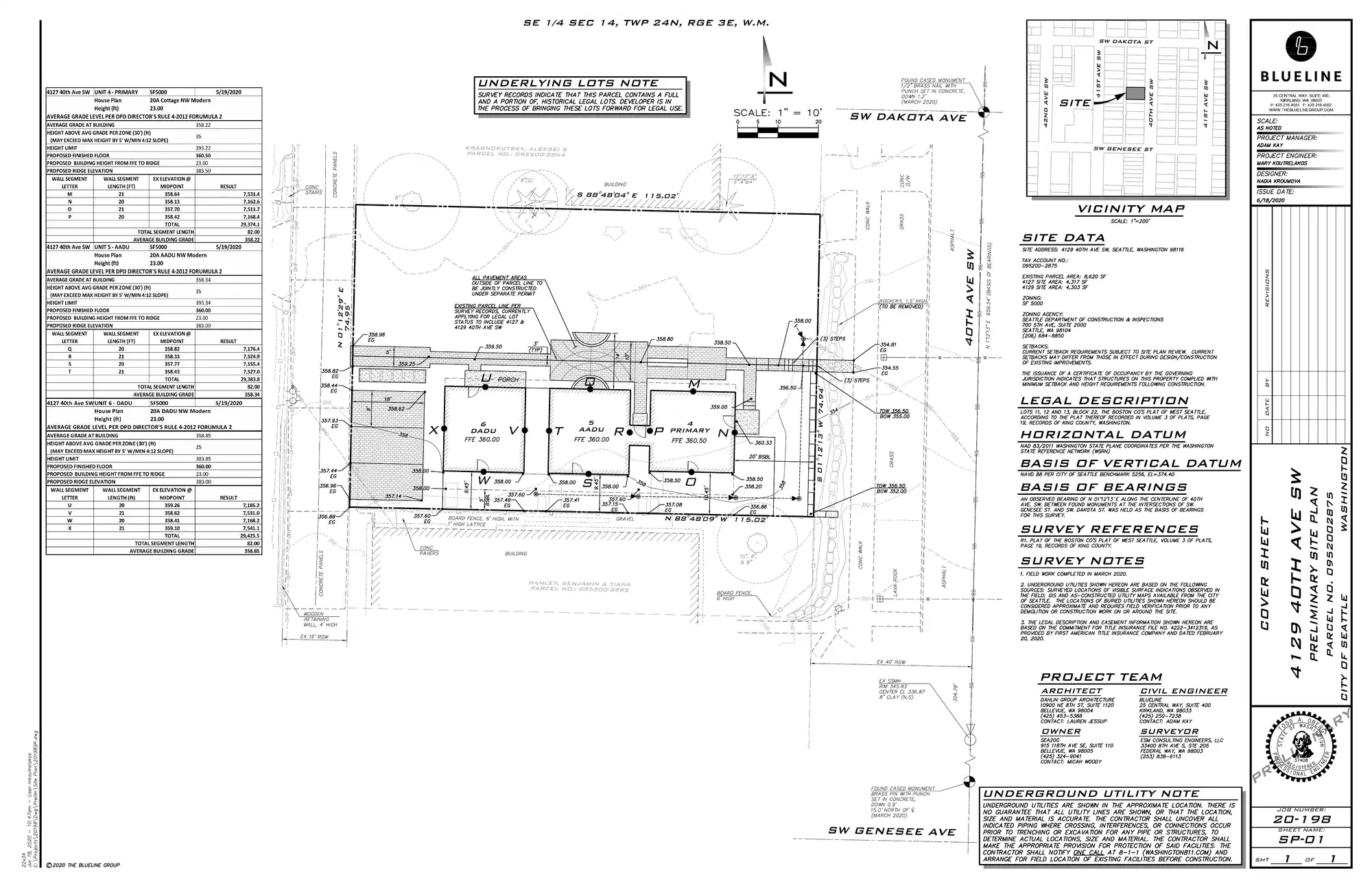 Site plan for 4131 40th Ave SW