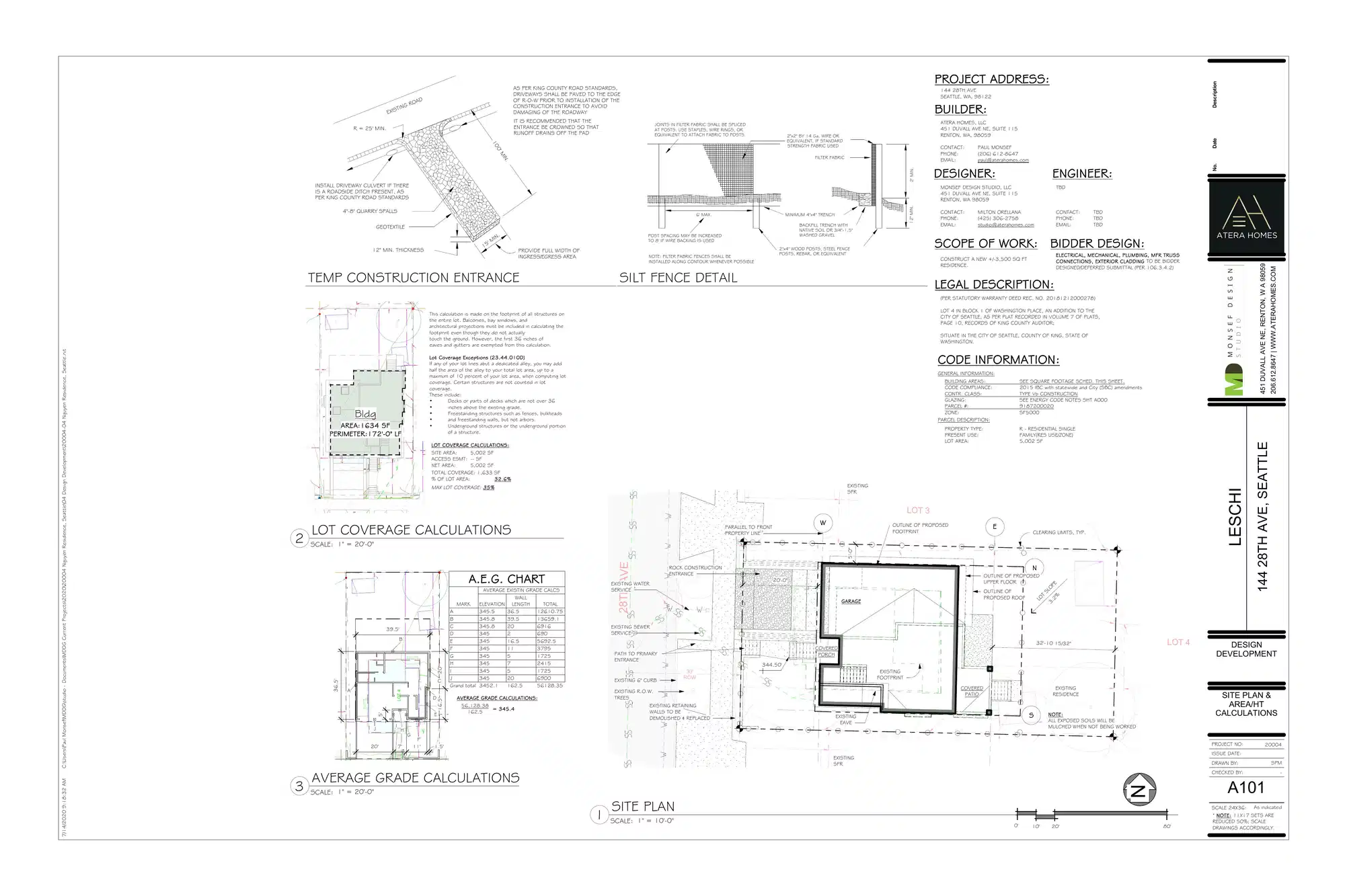 Site plan for 144 28th Ave