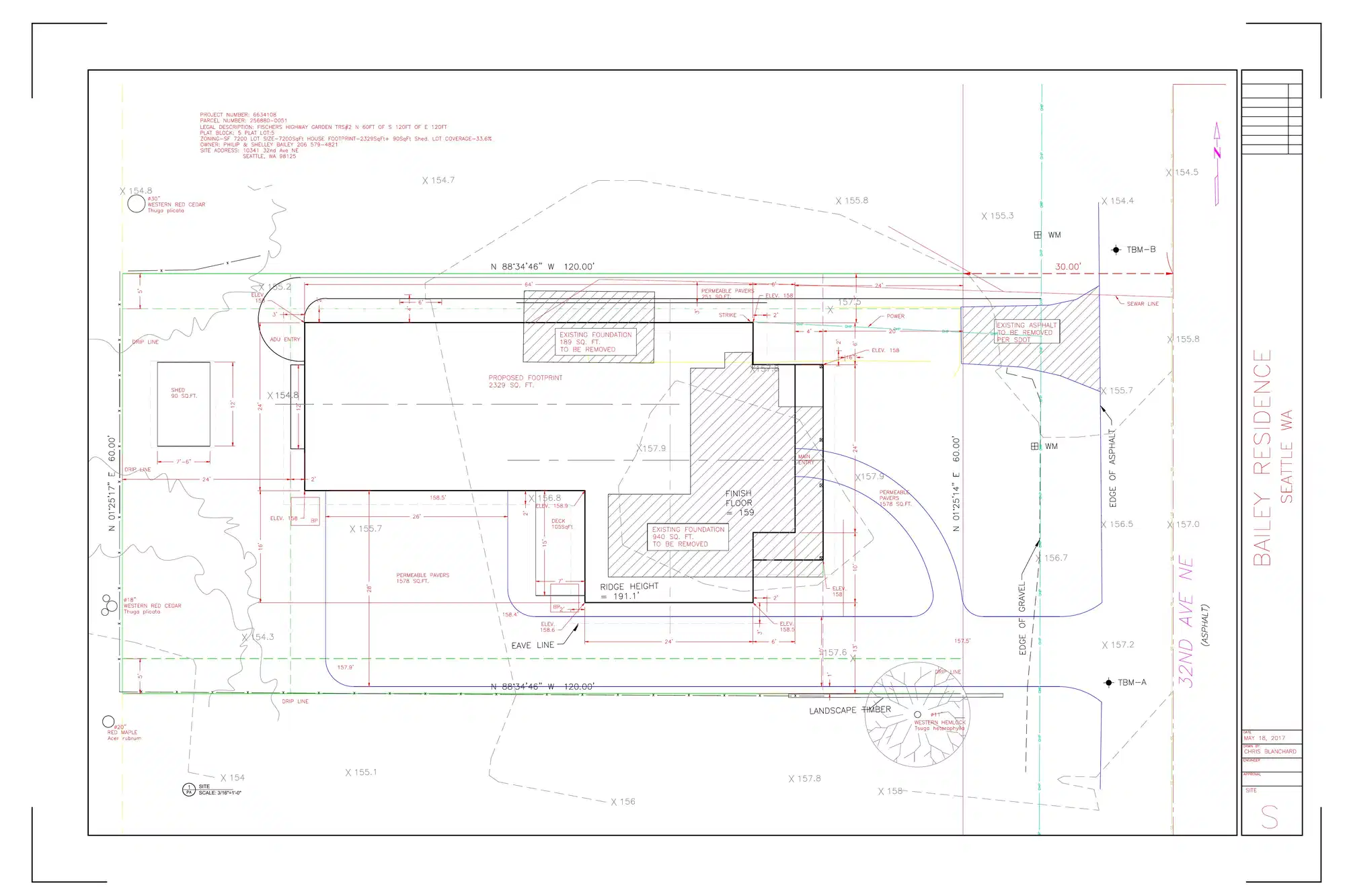 Site plan for 10341 32nd Ave NE