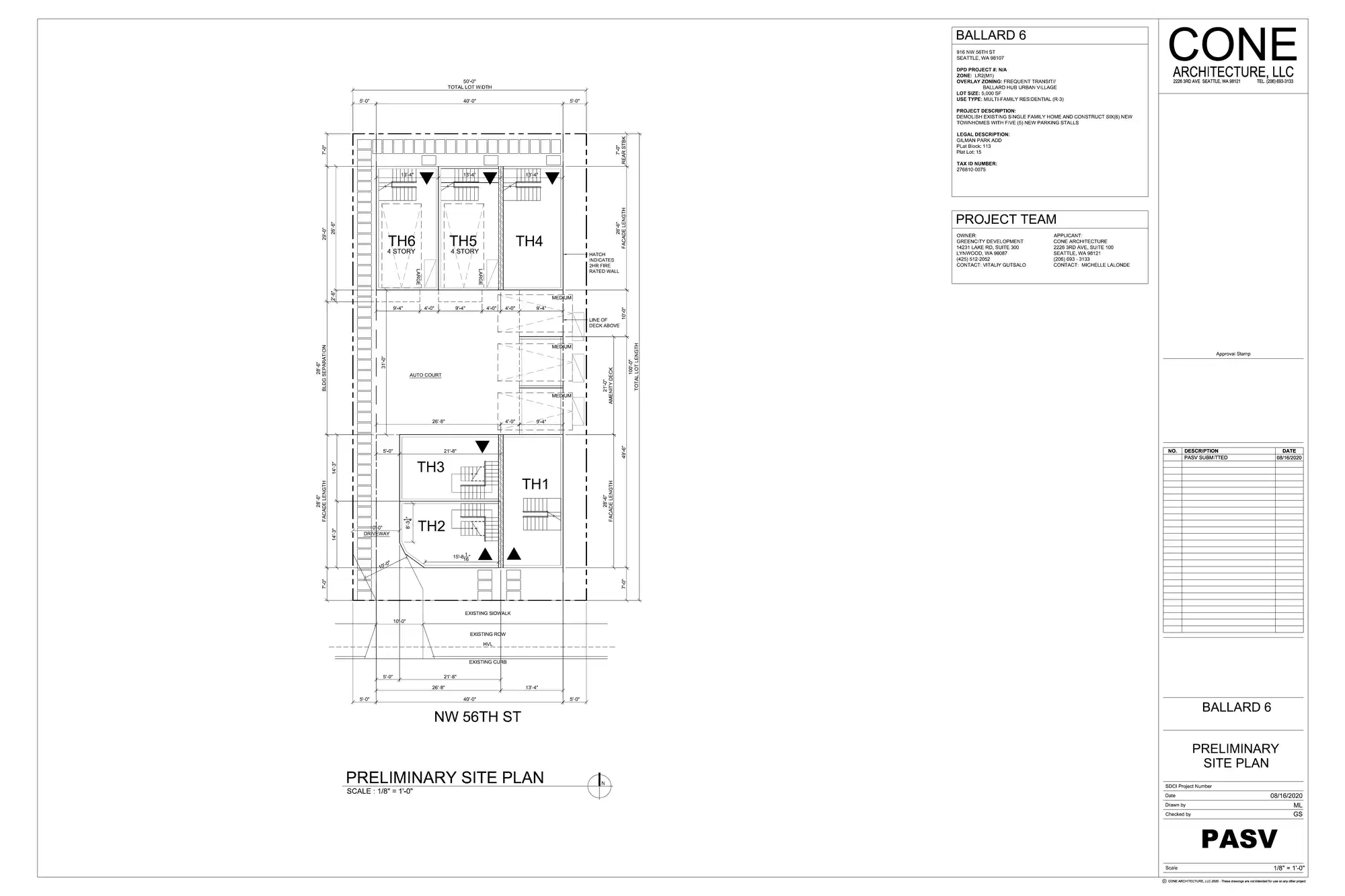 Site plan for 916 NW 56th St