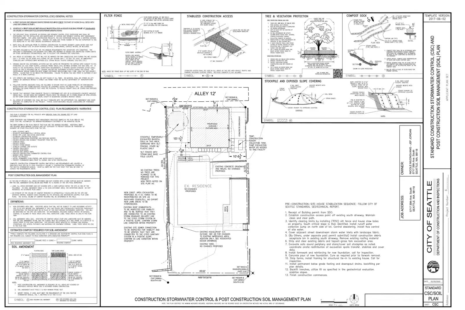 Site plan for 5717 39th Ave S